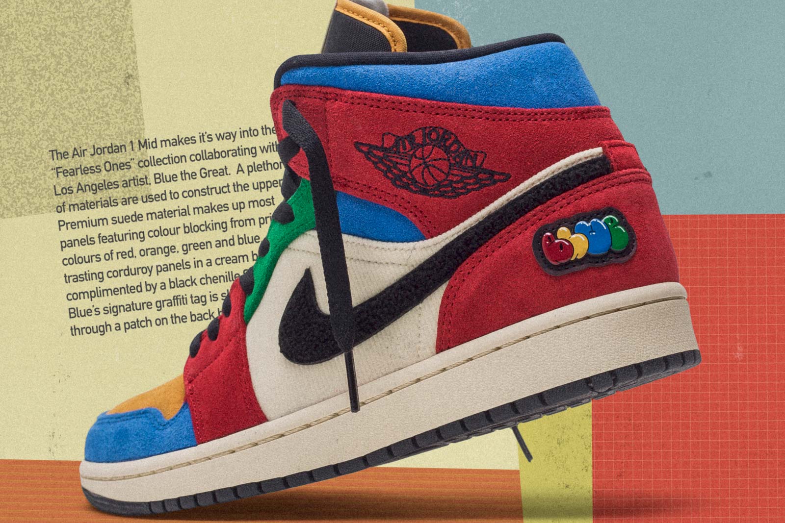 Blue the Great x Air Jordan 1 Mid Fearless 11/09/19 – Capsule