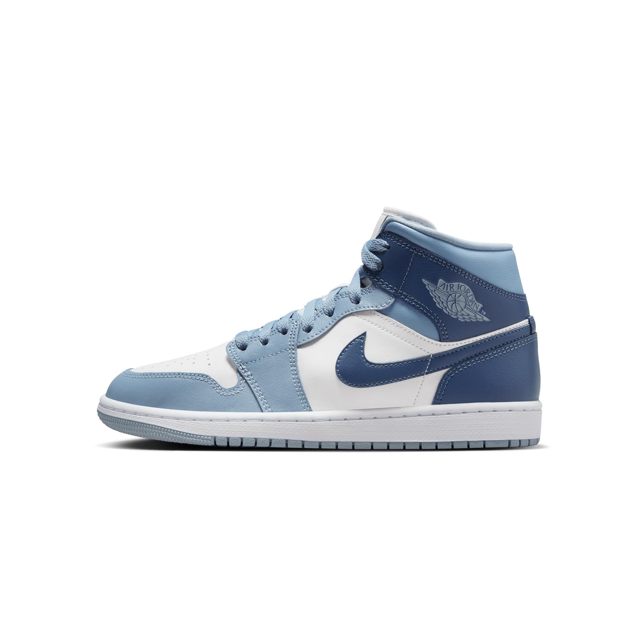 Women's Air Jordan 1 Mid Sail/Diffused Blue-Blue BQ6472-140