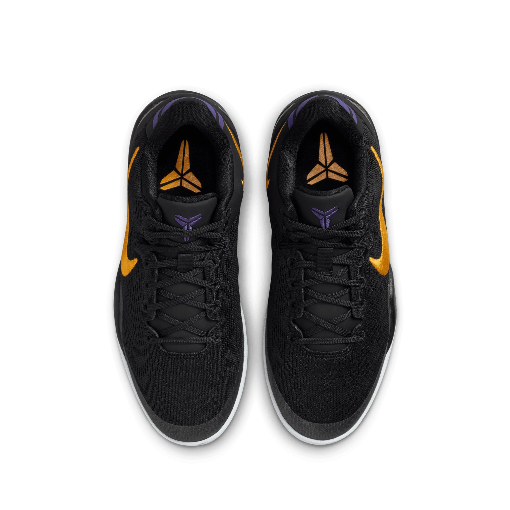 Kobe VIII (GS) Black/White/Court Purple/University Gold FN0266-002