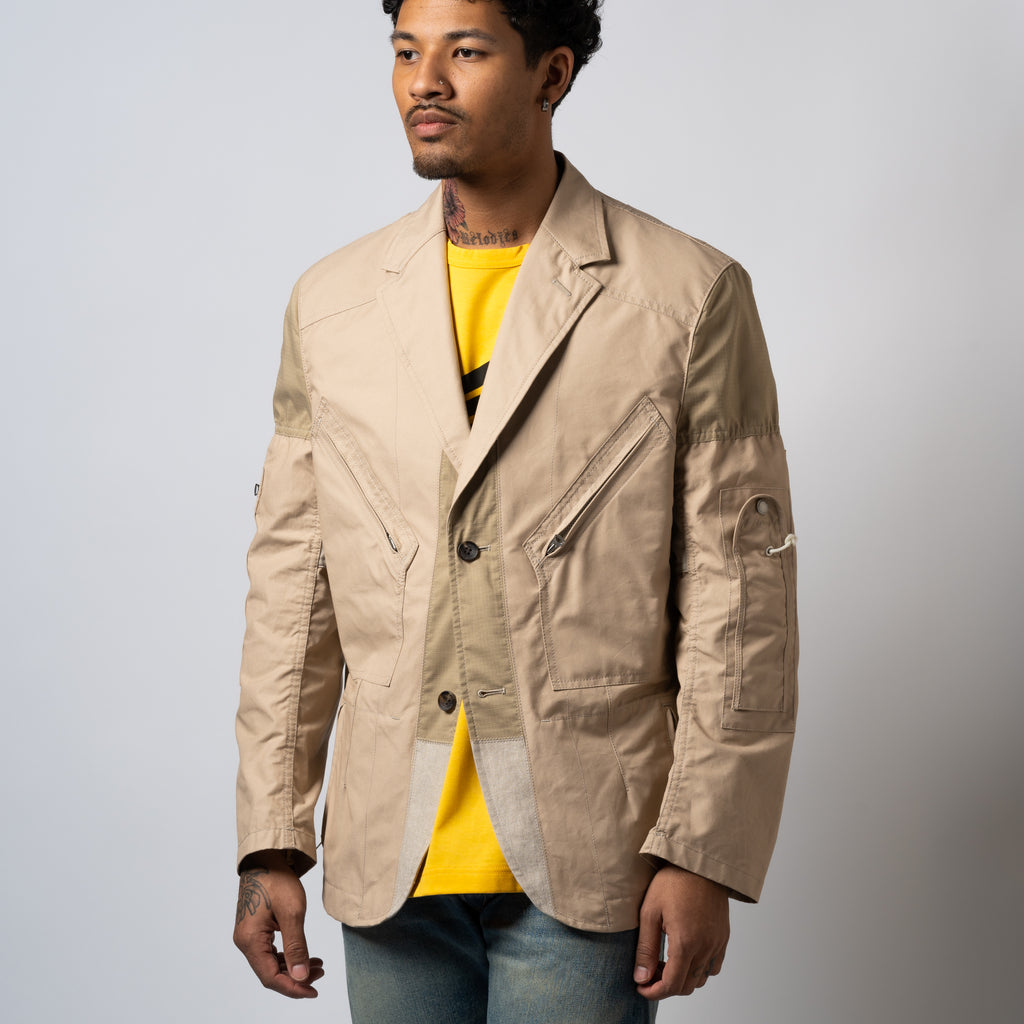 4 Beige – PunipunijapanShops - 051 - Cotton Ripstop Linen Jacket 