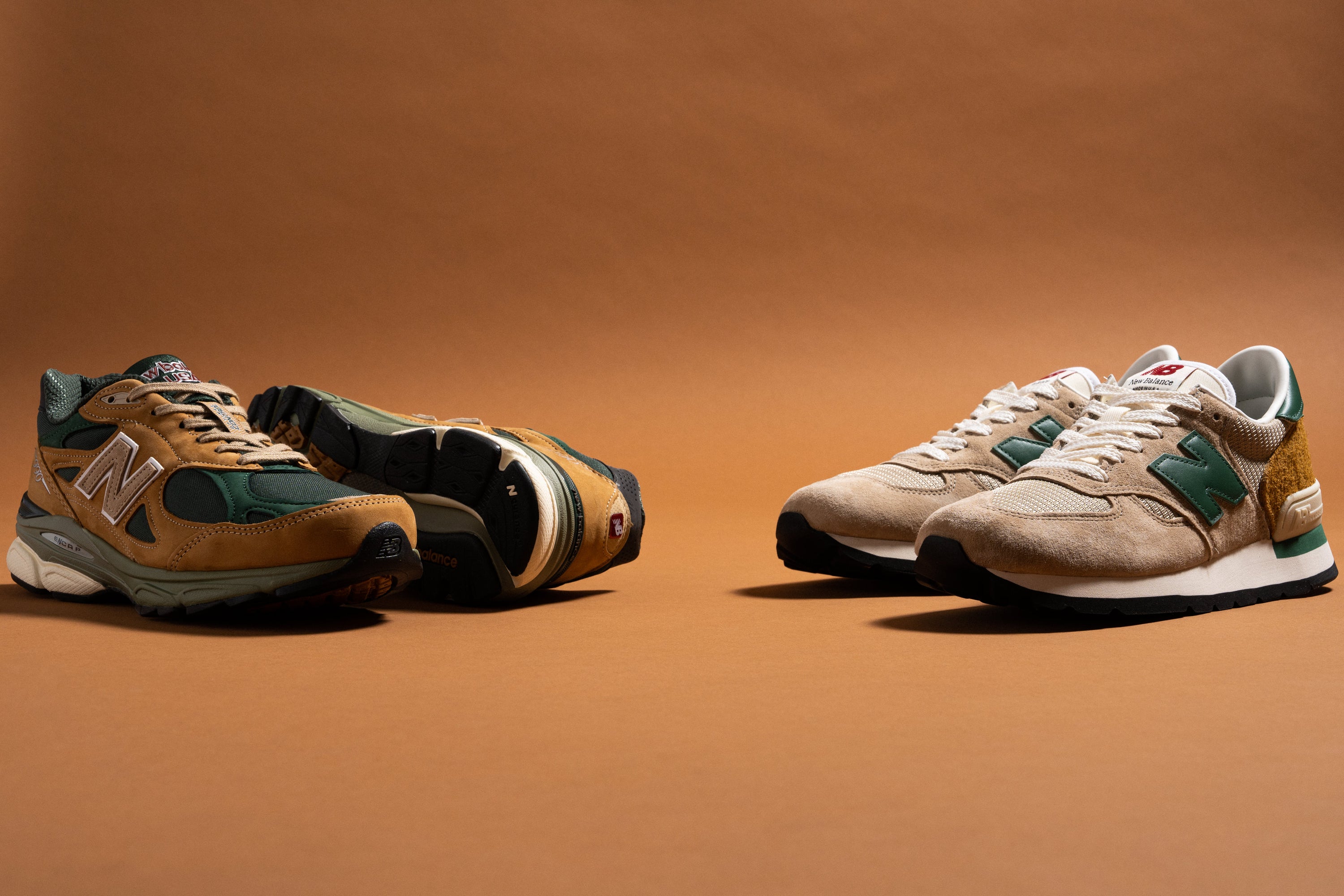 New Balance Made in USA "Tan Green" 26/1/23