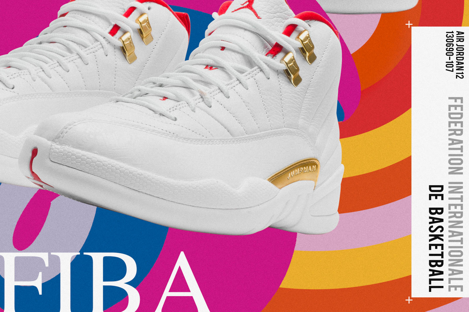 Air Jordan 12 Retro "FIBA" 08.23.19