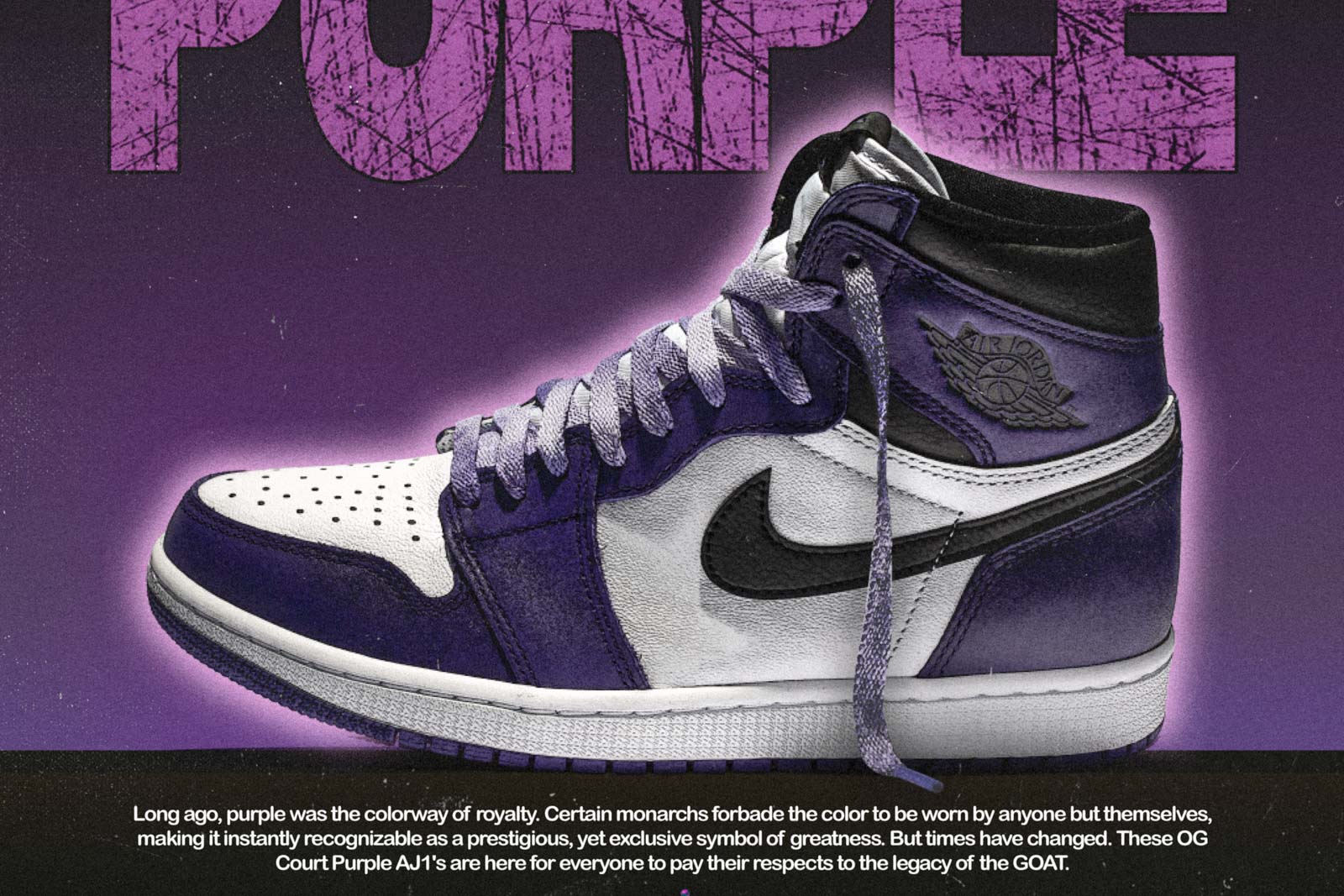 Air Jordan 1 Retro High OG "Court Purple 2.0" 04/11/20