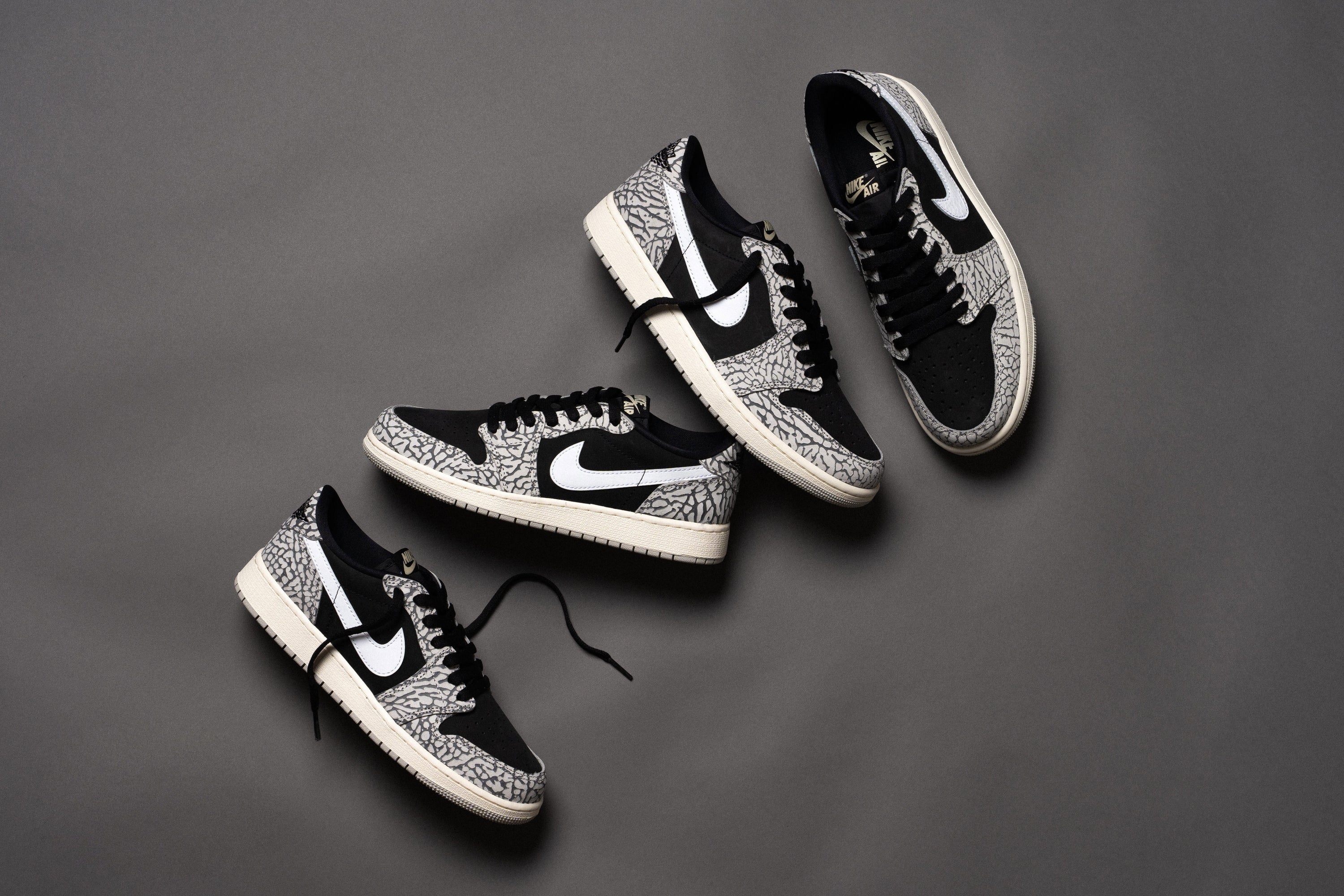 Air Jordan 1 Low Retro OG 'Black Cement' 24/6/23