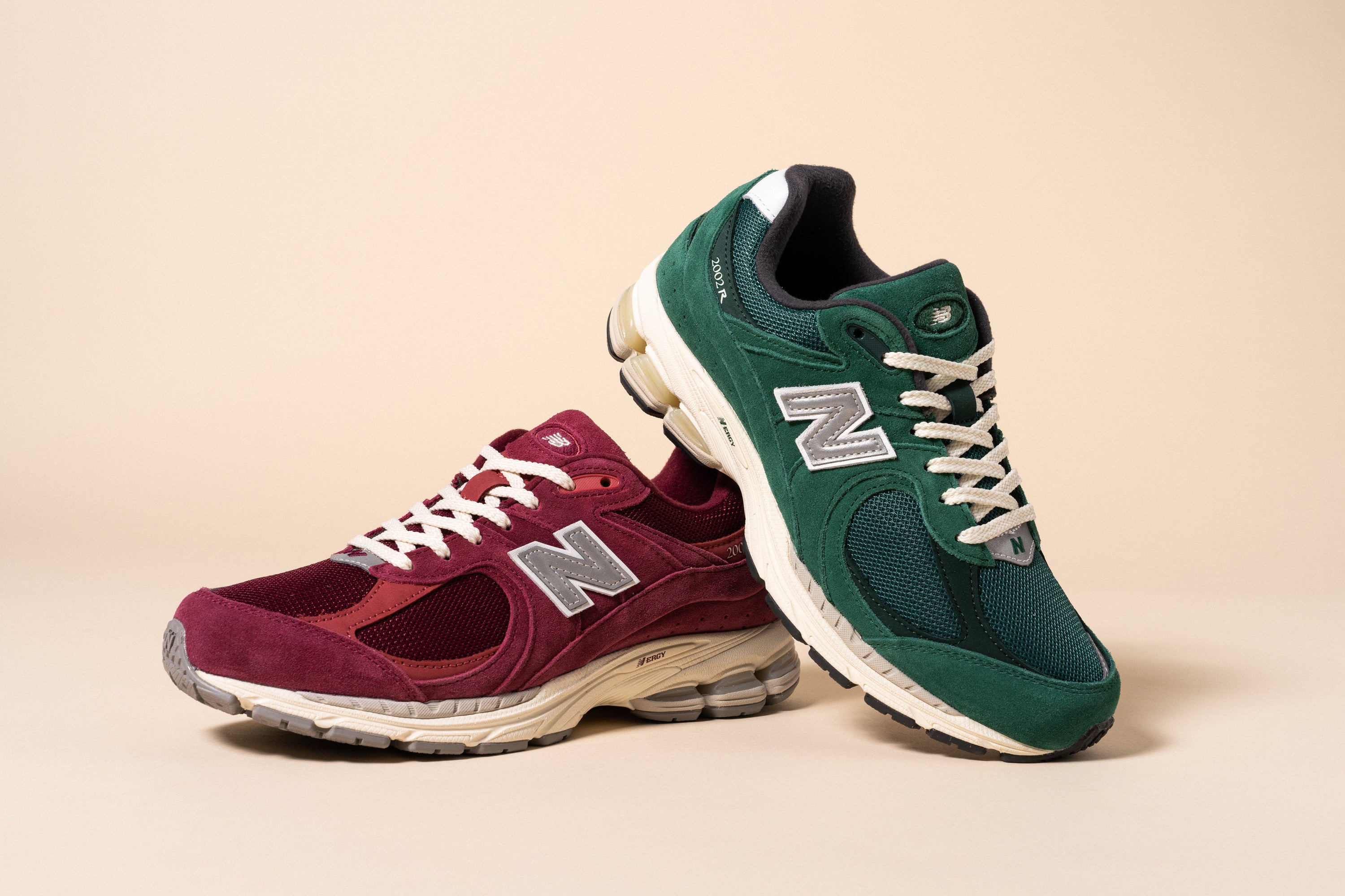 New Balance 2002R "Garnet" & "Nightwash Green" 5/7/22