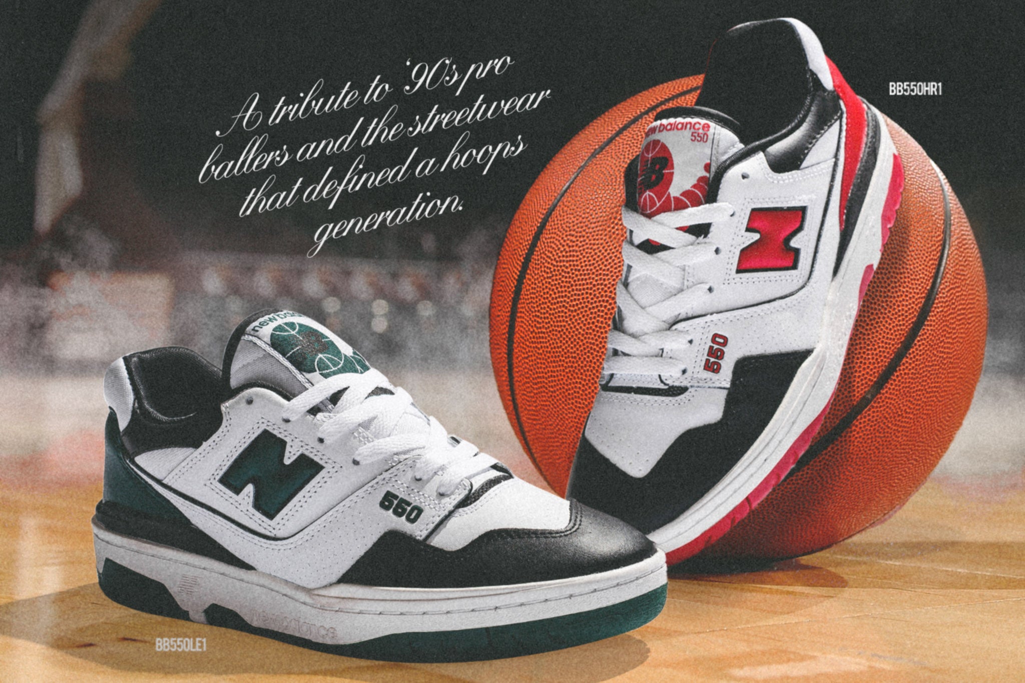 New Balance 550 "White Green Black" & "White Team Red"