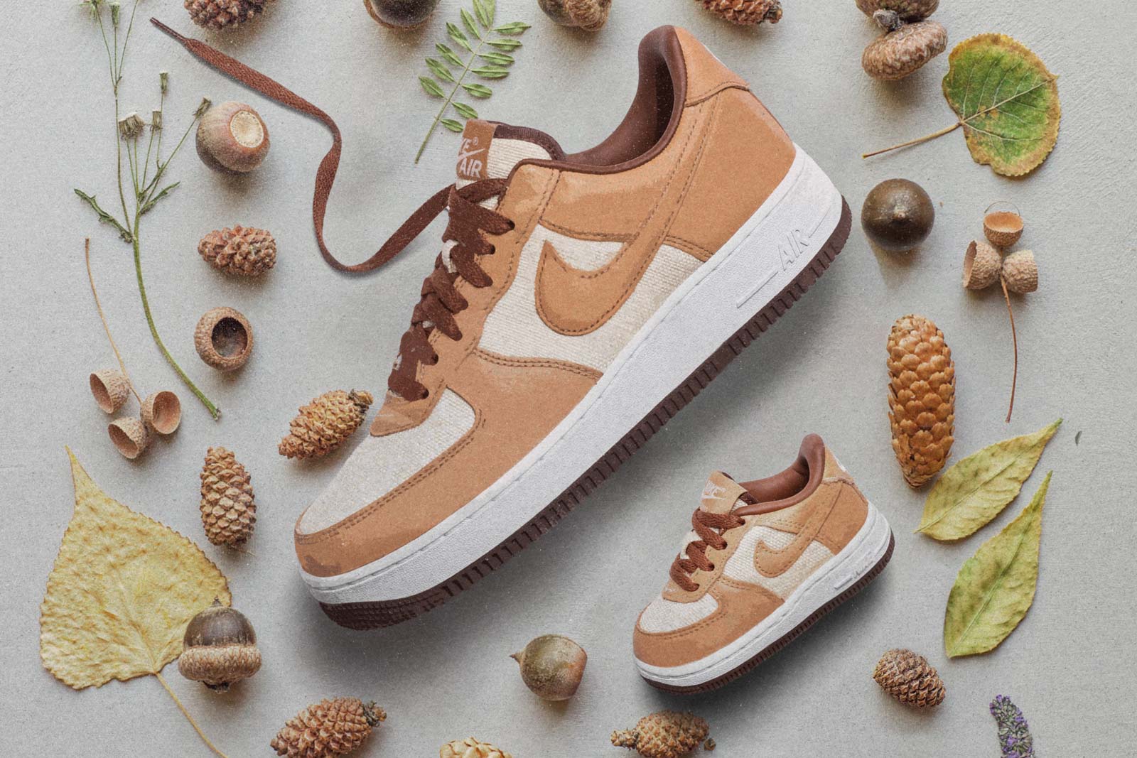 Nike Men's & Toddler's Air Force 1 QS "Acorn" 29/6/21