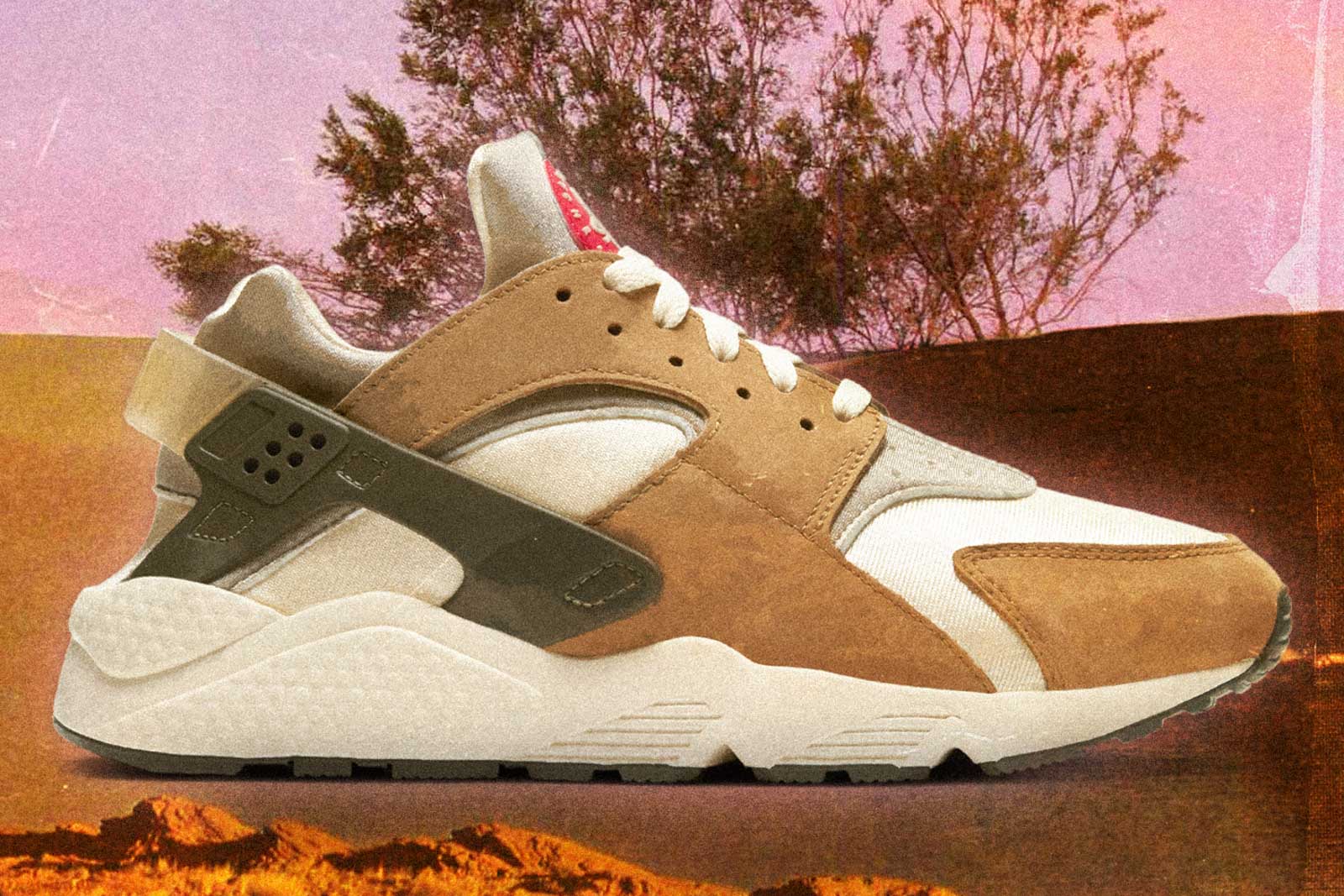 Nike Stussy x Air Huarache LE "Desert Oak" Raffle 18/2/21