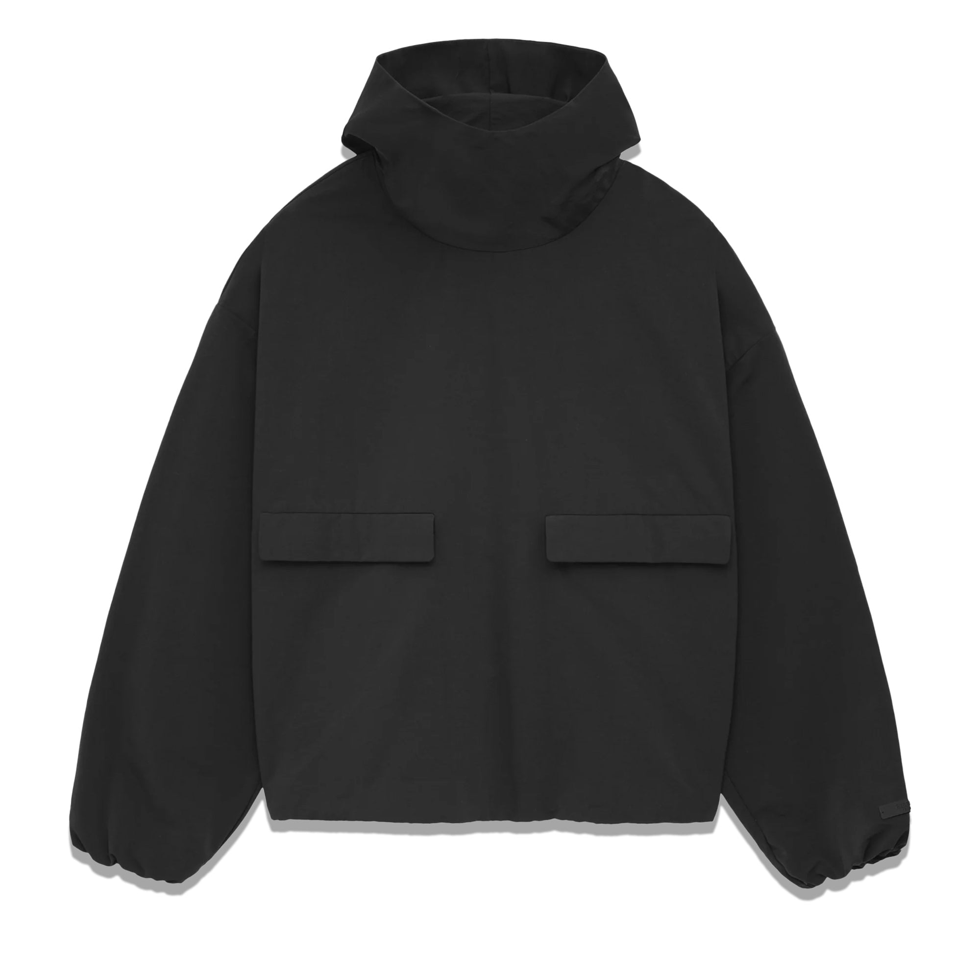 Military Nylon Hooded Anorak Black 202BT244780F