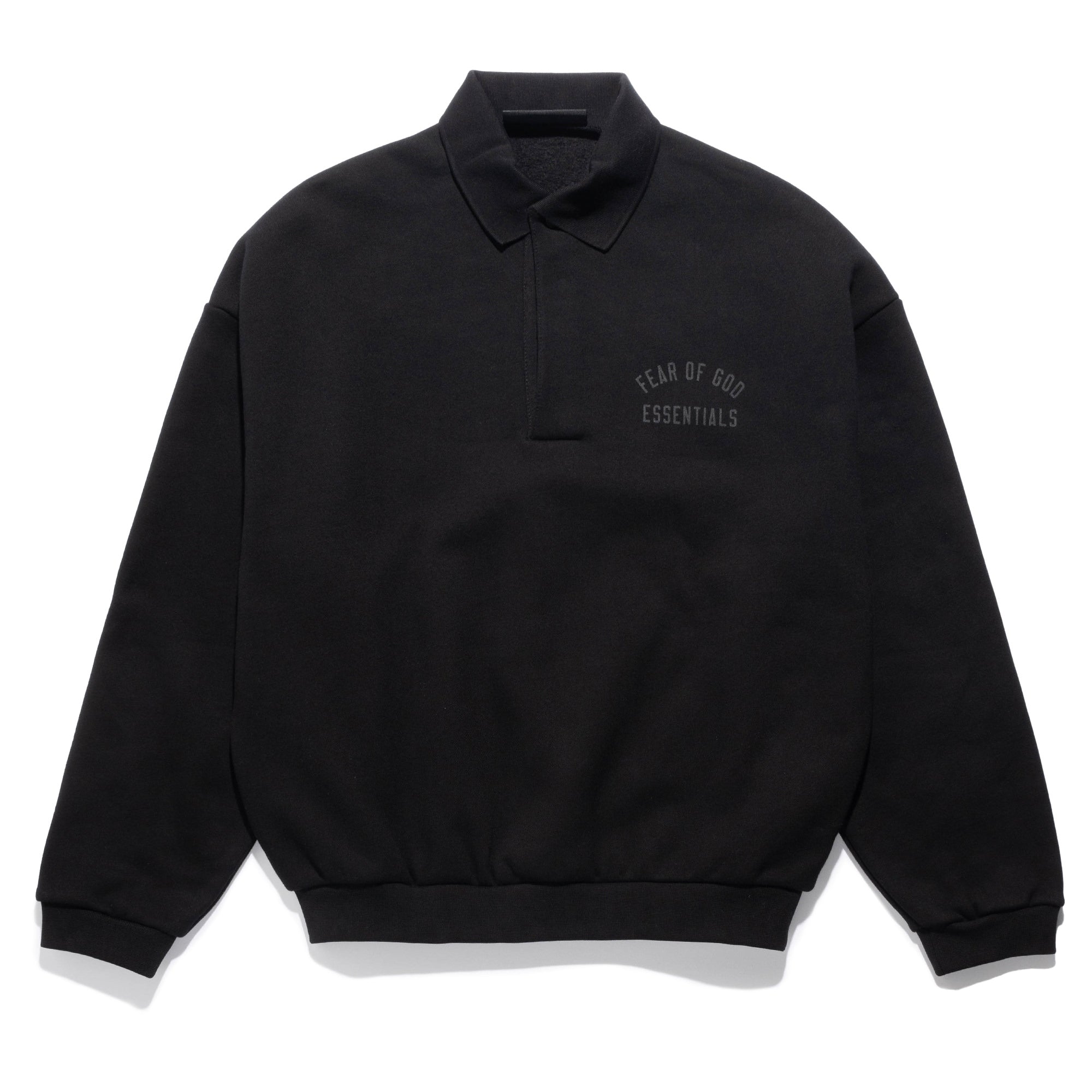 Fleece Polo Black 192BT244390F