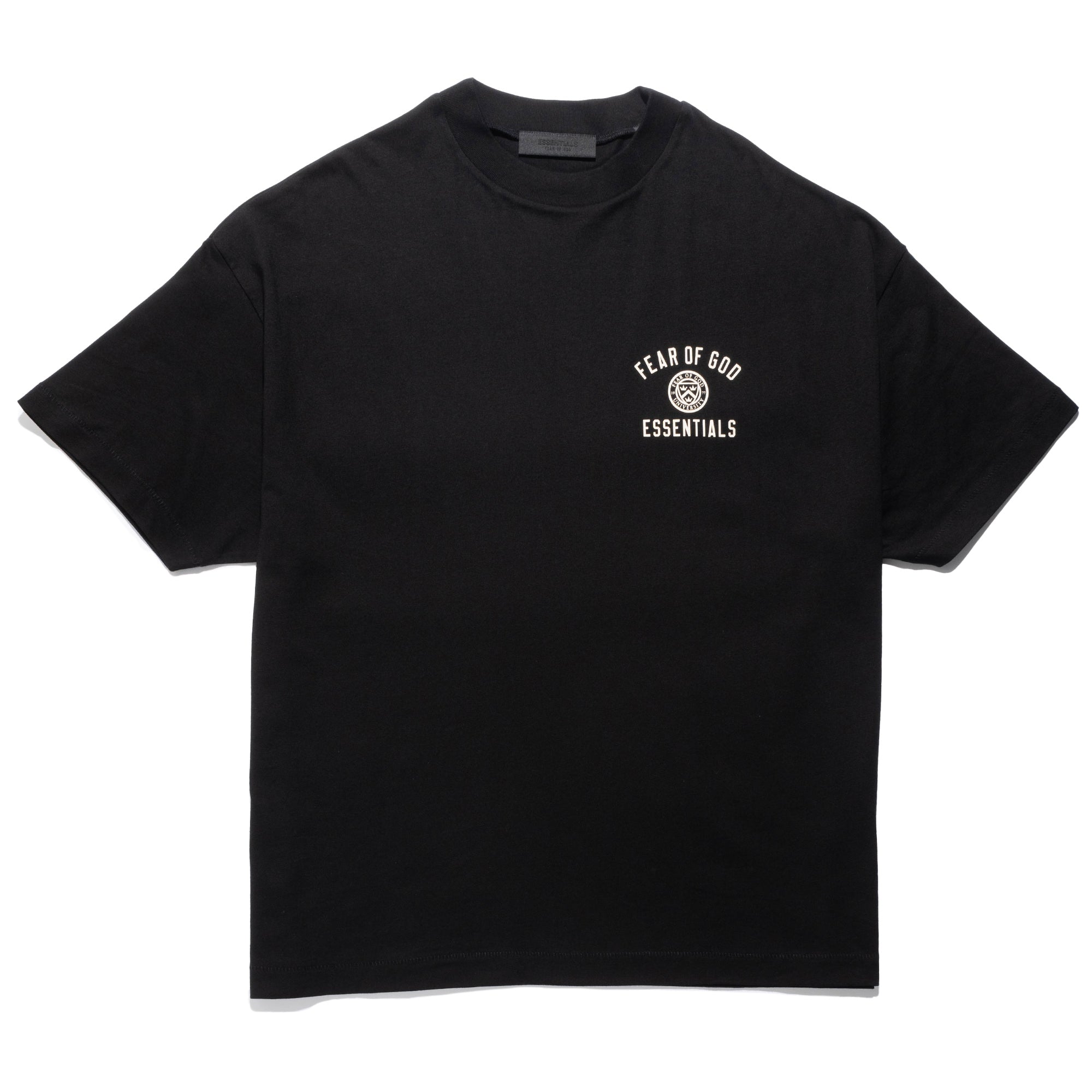 Collegiate Jersey Crewneck Tee Black 125HO244190F