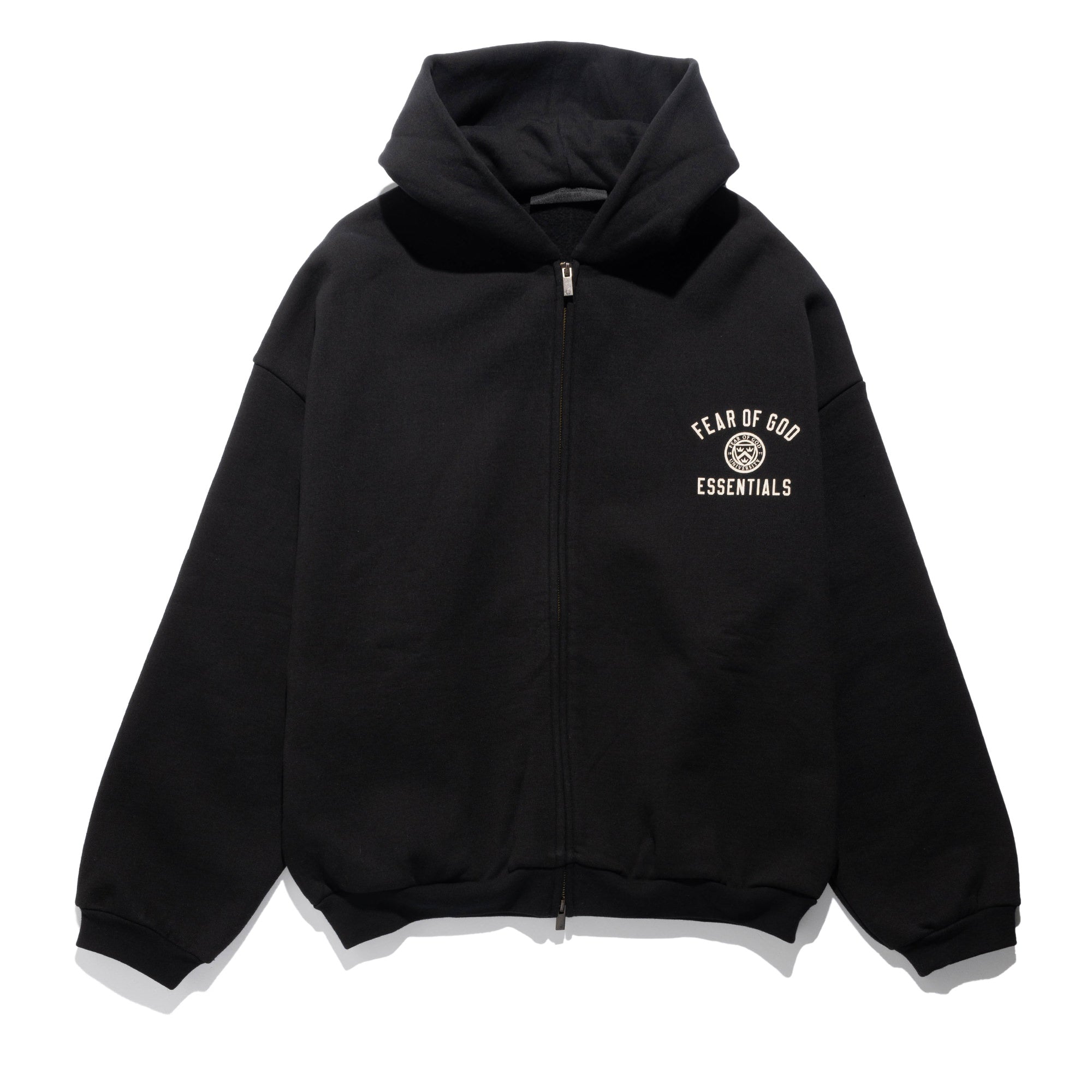 Collegiate Heavy Fleece Full Zip Hood Black 192HO246240F