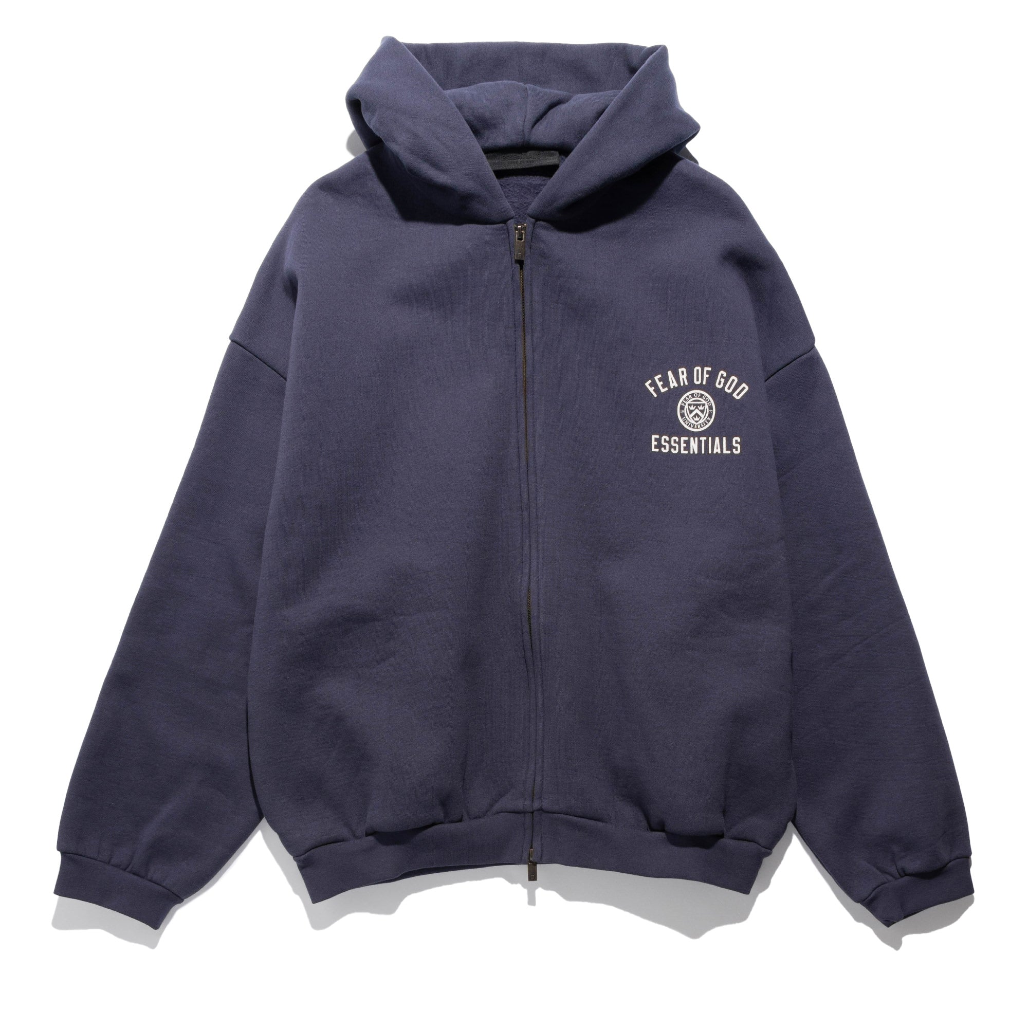 Collegiate Heavy Fleece Full Zip Hood Marine 192HO246244F