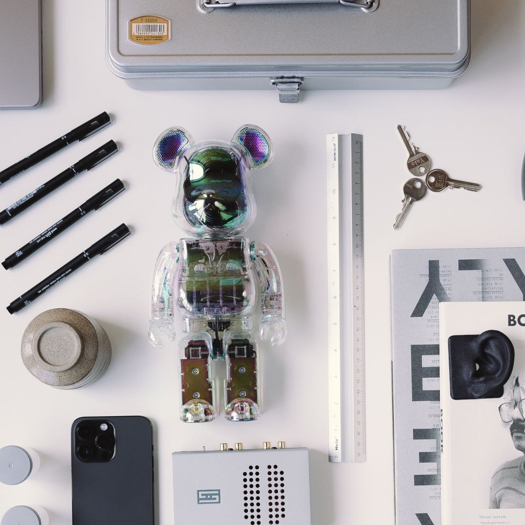 BE@RBRICK AUDIO IRIDESCENT 400％ Portable Bluetooth(R) Speaker CRYSTAL –  X-Playground