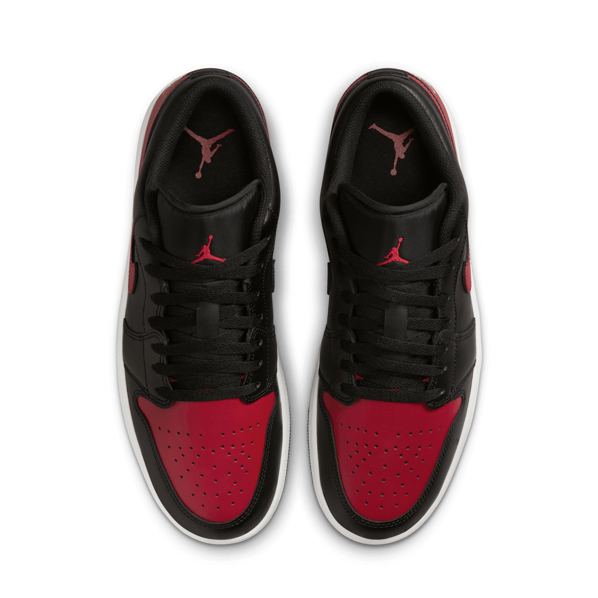 Air Jordan 1 Low Black/Varcsity Red-Summit White 553558-067