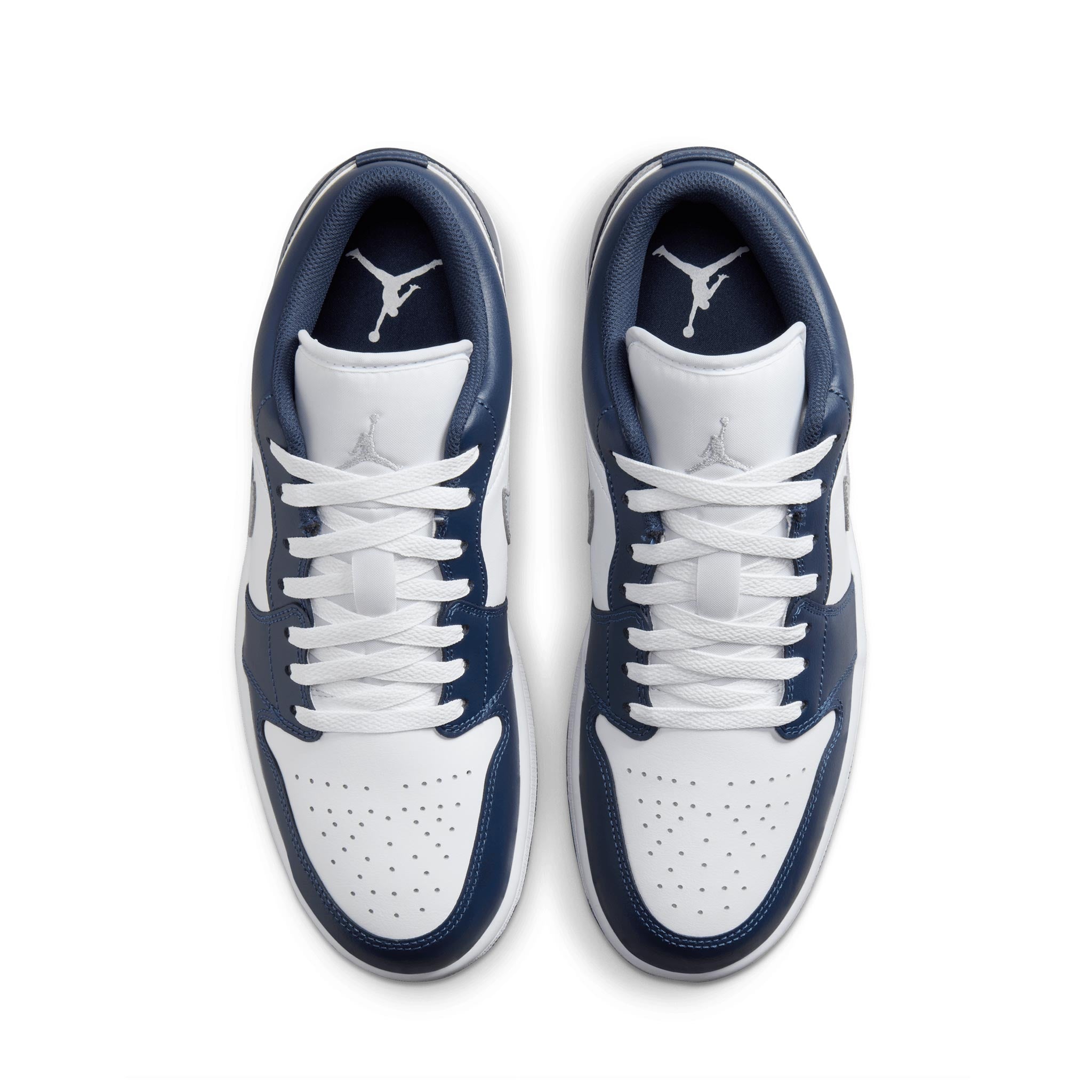 Air Jordan 1 Low White/Wolf Grey-Midnight Navy 553558-141