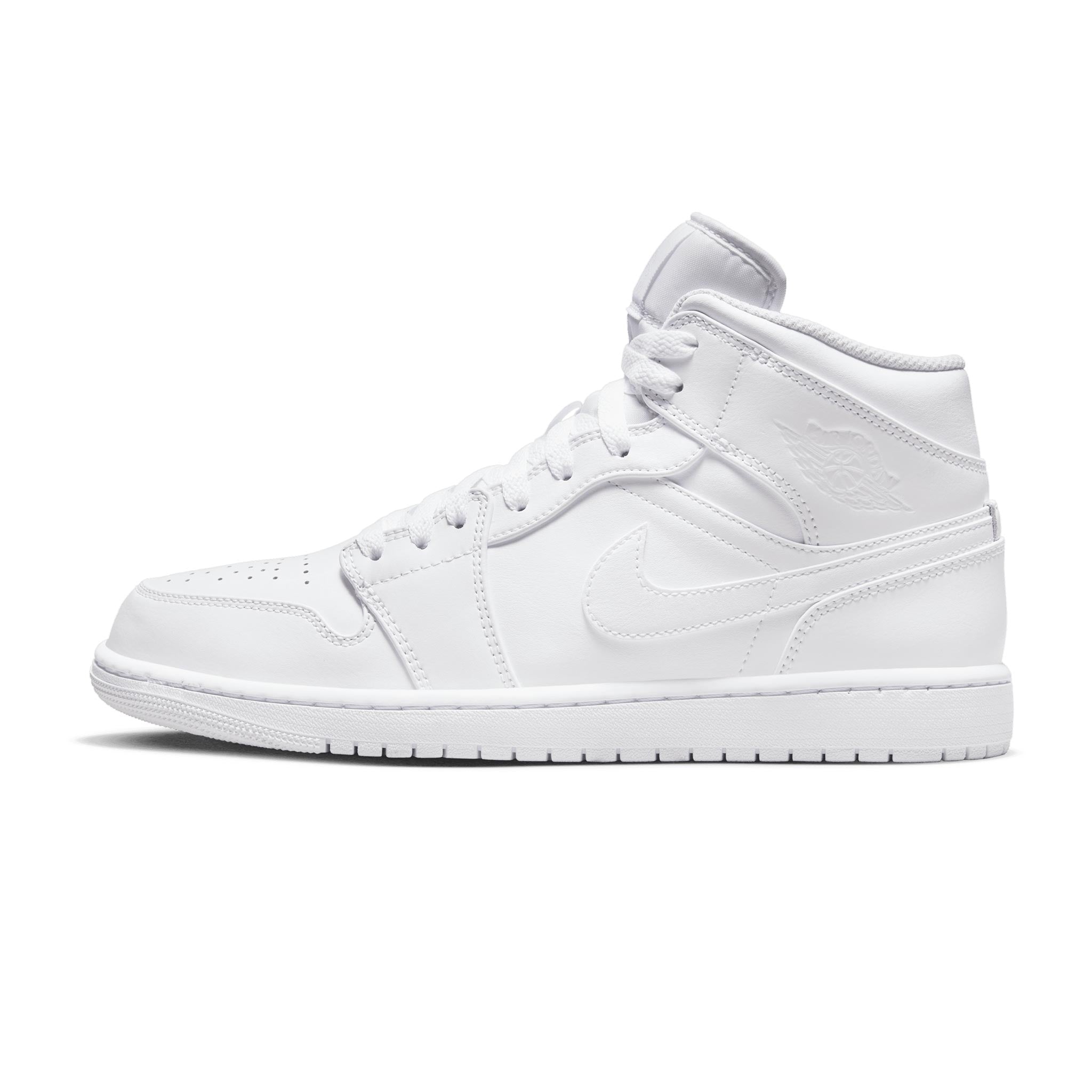 Air Jordan 1 Mid White/White-White 554724-136