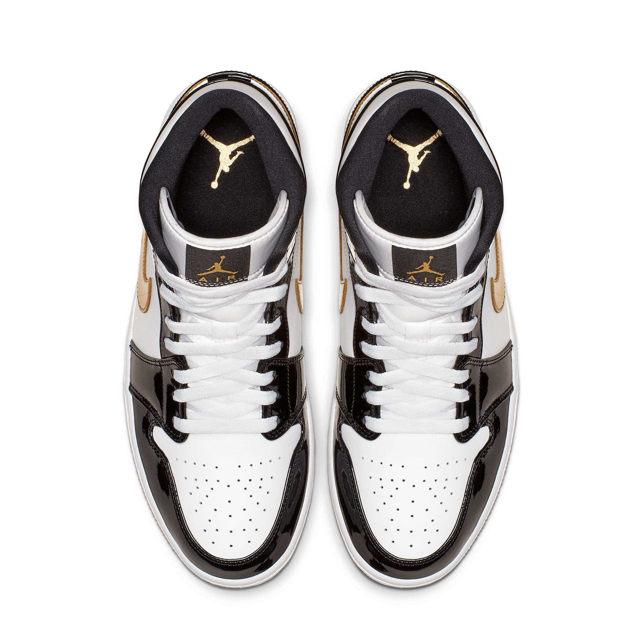 Jordan 1 mid se black outlet gold