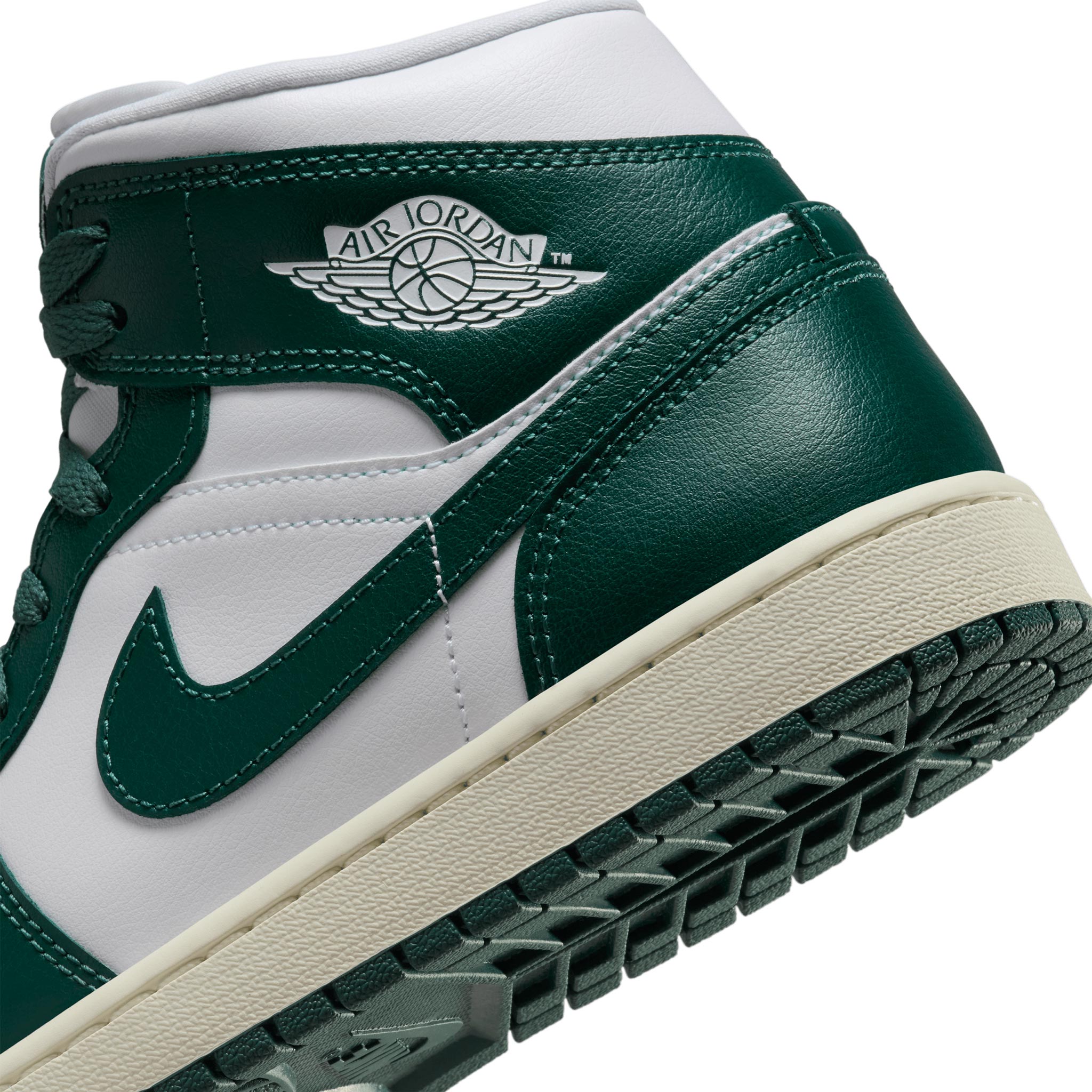 Women's Air Jordan 1 Mid White/Oxdized Green-Sail BQ6472-133