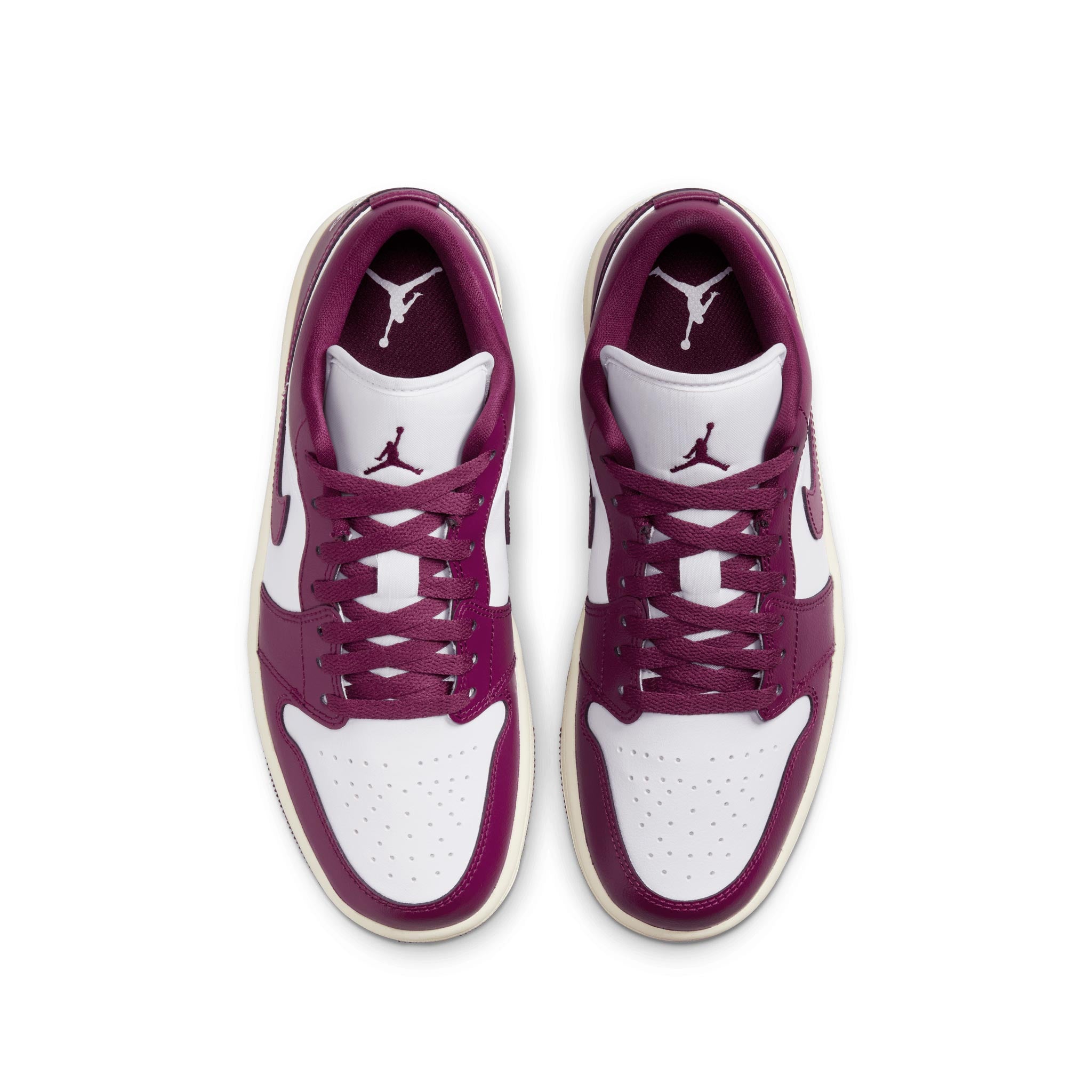 Women's Air Jordan 1 Low White/Bordeaux-Sail DC0774-161