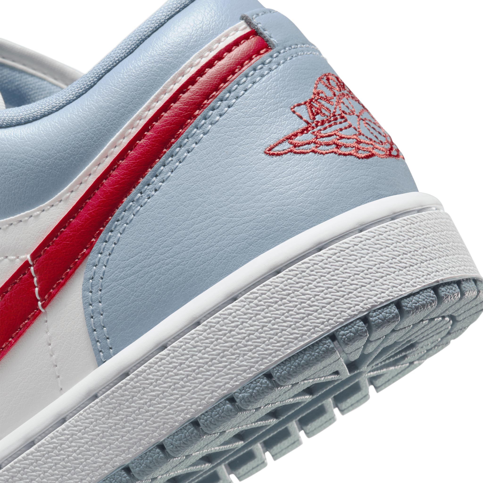 Women Air Jordan 1 Low Sail Dune Red-Blue Grey DC0774-164