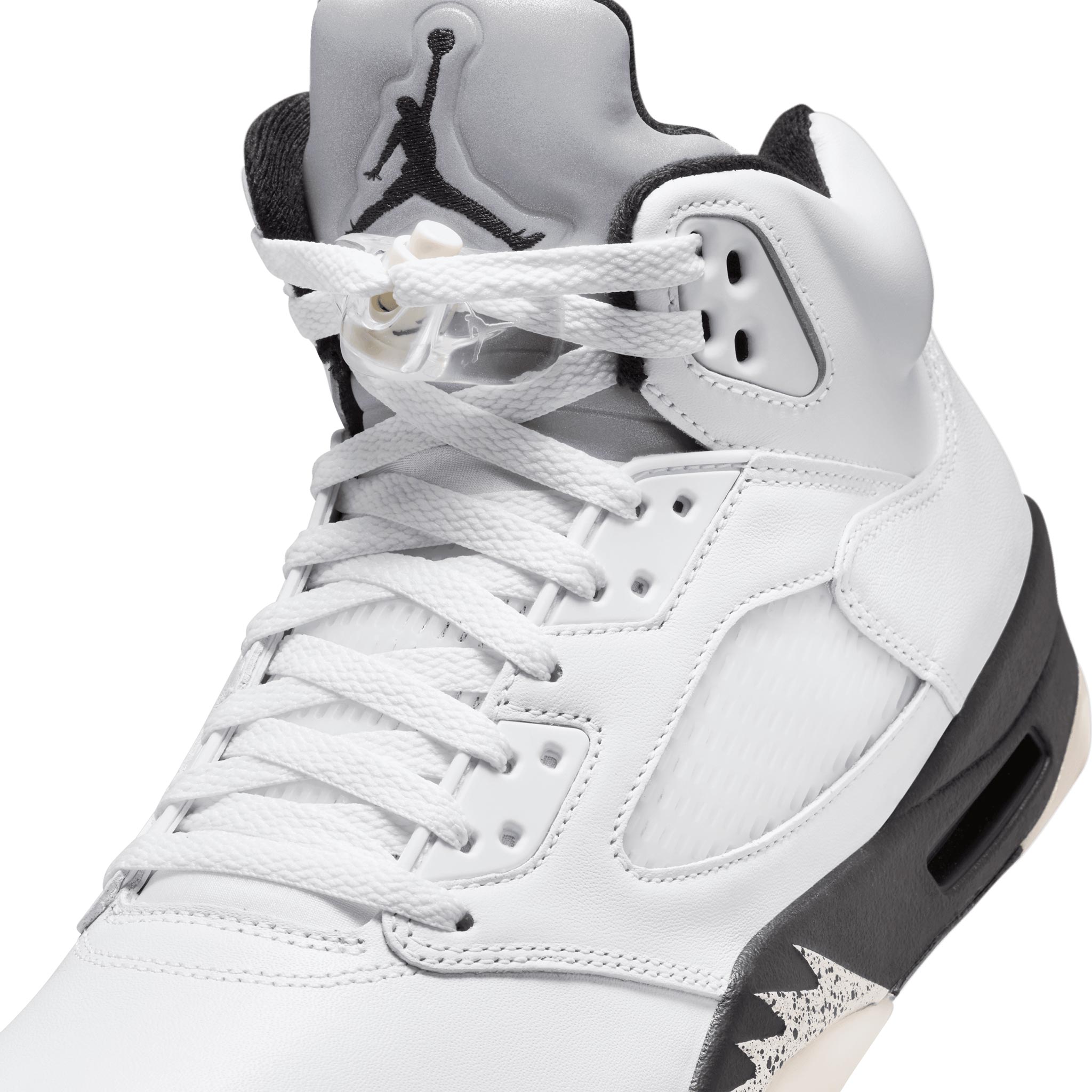 Air Jordan 5 Retro White/Black-Sail-Metallic Silver DD0587-110