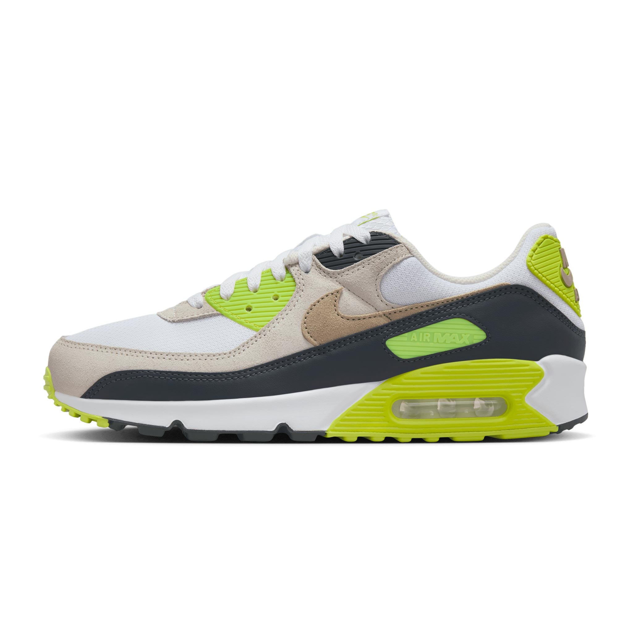 Nike Air Max 90 White/Khaki-Cyber-DK Smoke Grey DM0029-107