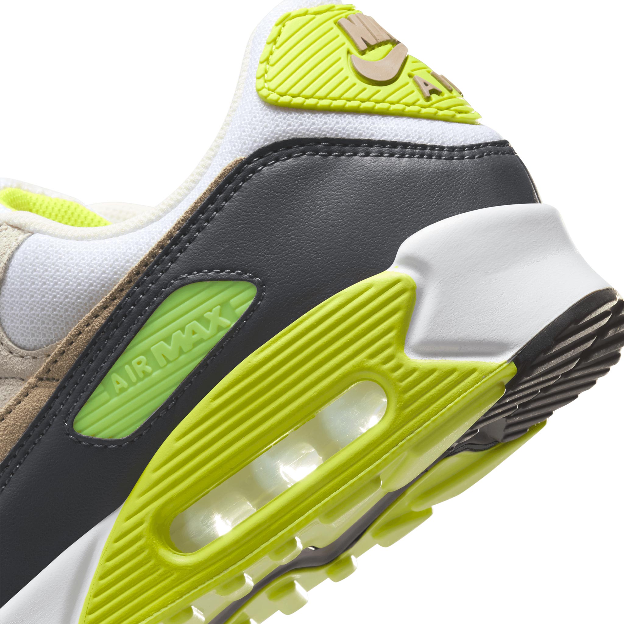 Nike Air Max 90 White/Khaki-Cyber-DK Smoke Grey DM0029-107