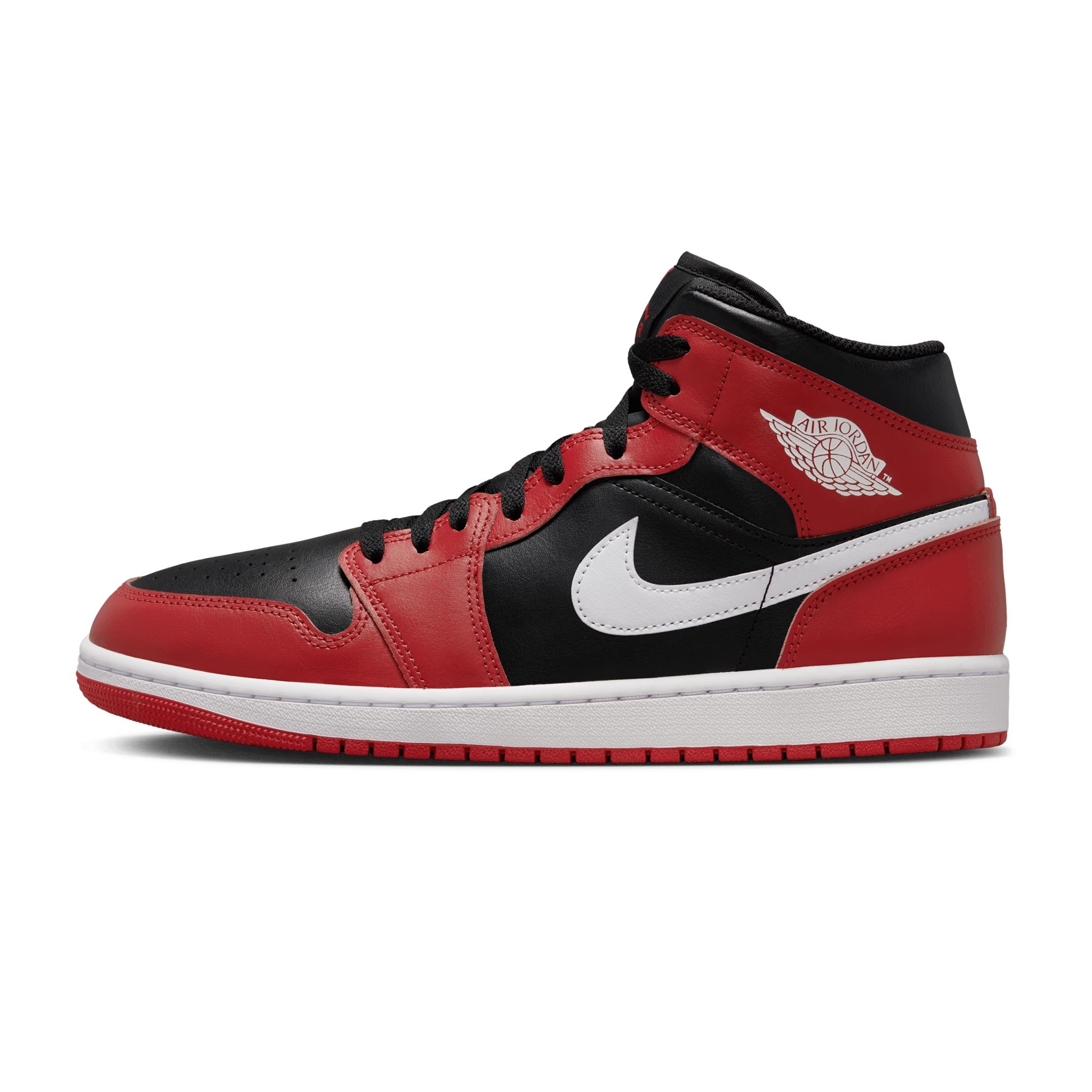 Air Jordan 1 Mid Black/White-Gym Red DQ8426-061