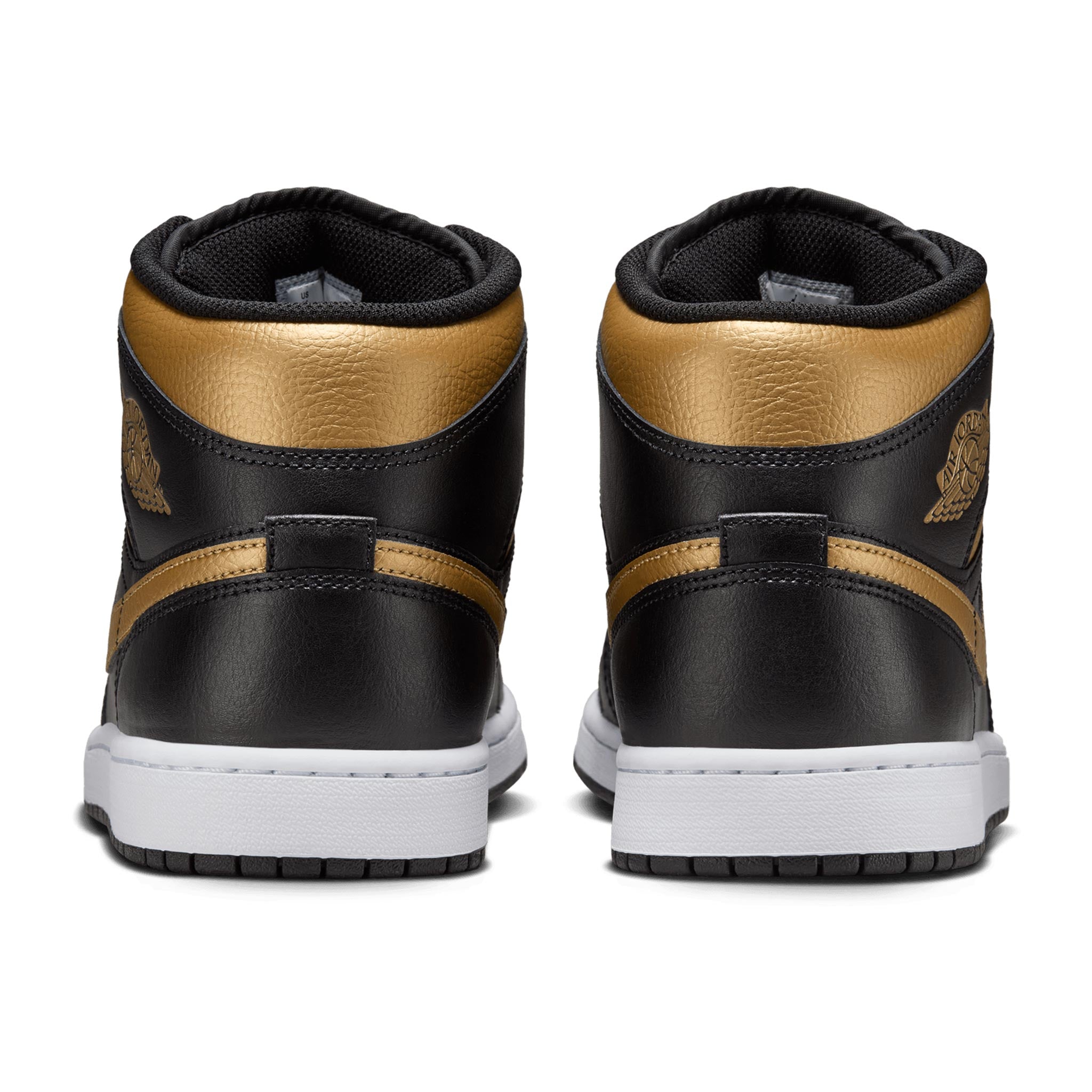 Air Jordan 1 Mid Black/Metallic Gold-White DQ8426-071