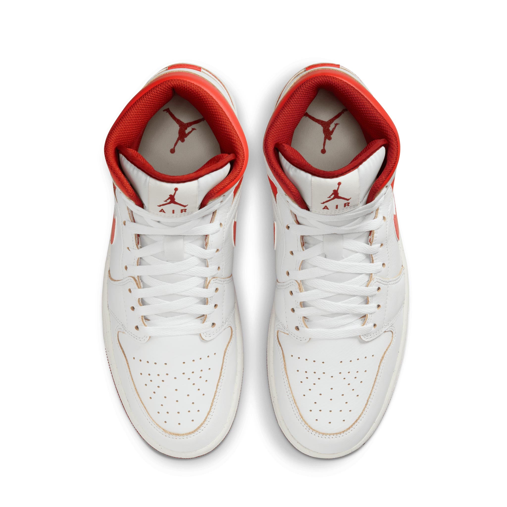 Air Jordan 1 Mid SE White/Lobster-Dune Red-Sail FJ3458-160