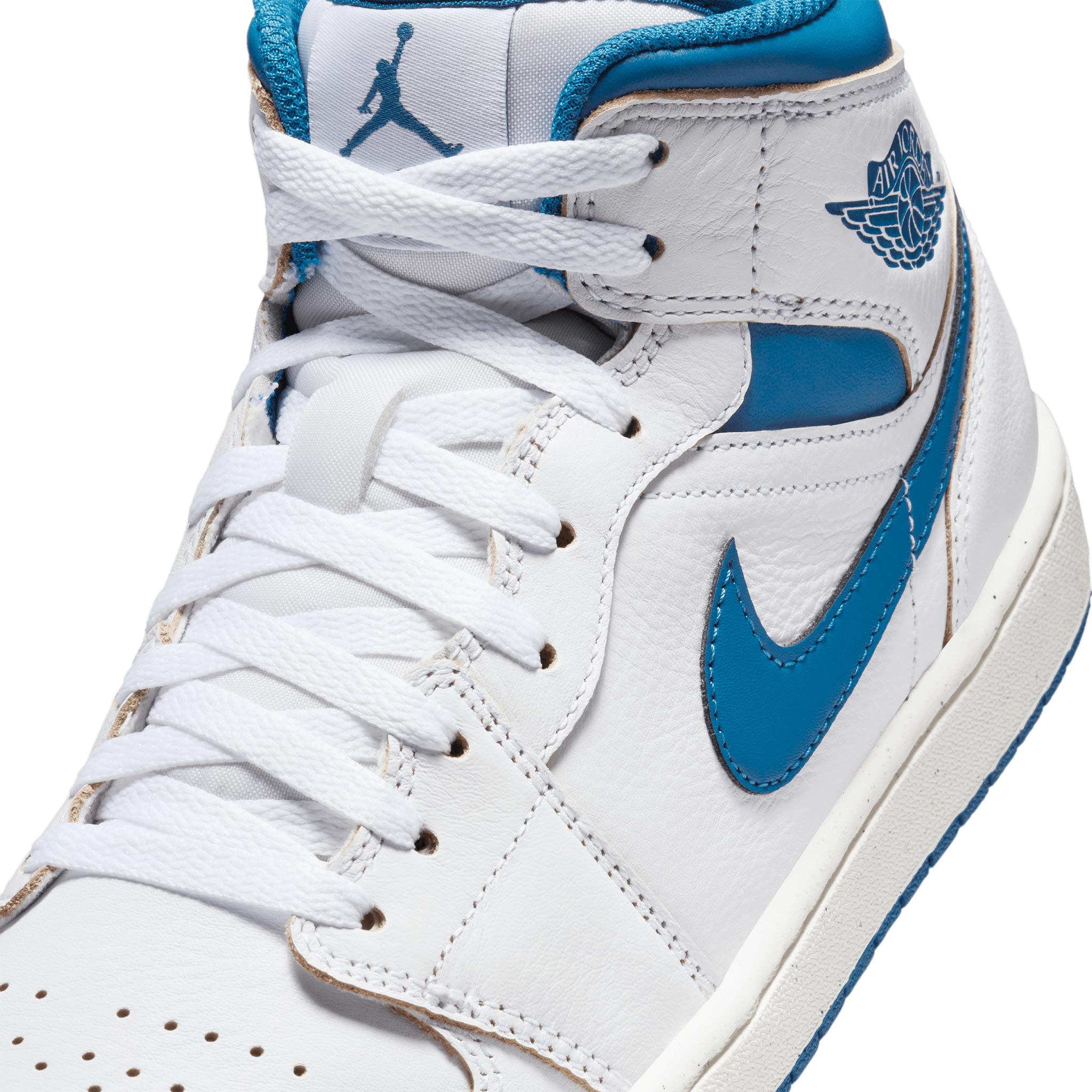 Air Jordan 1 Mid SE White Industrial Blue FN5215 141 Capsule
