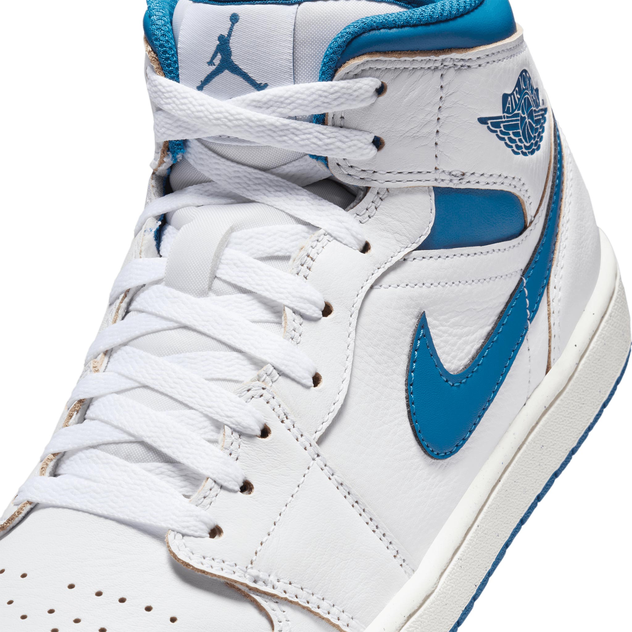 Air Jordan 1 Mid SE White/Industrial Blue FN5215-141