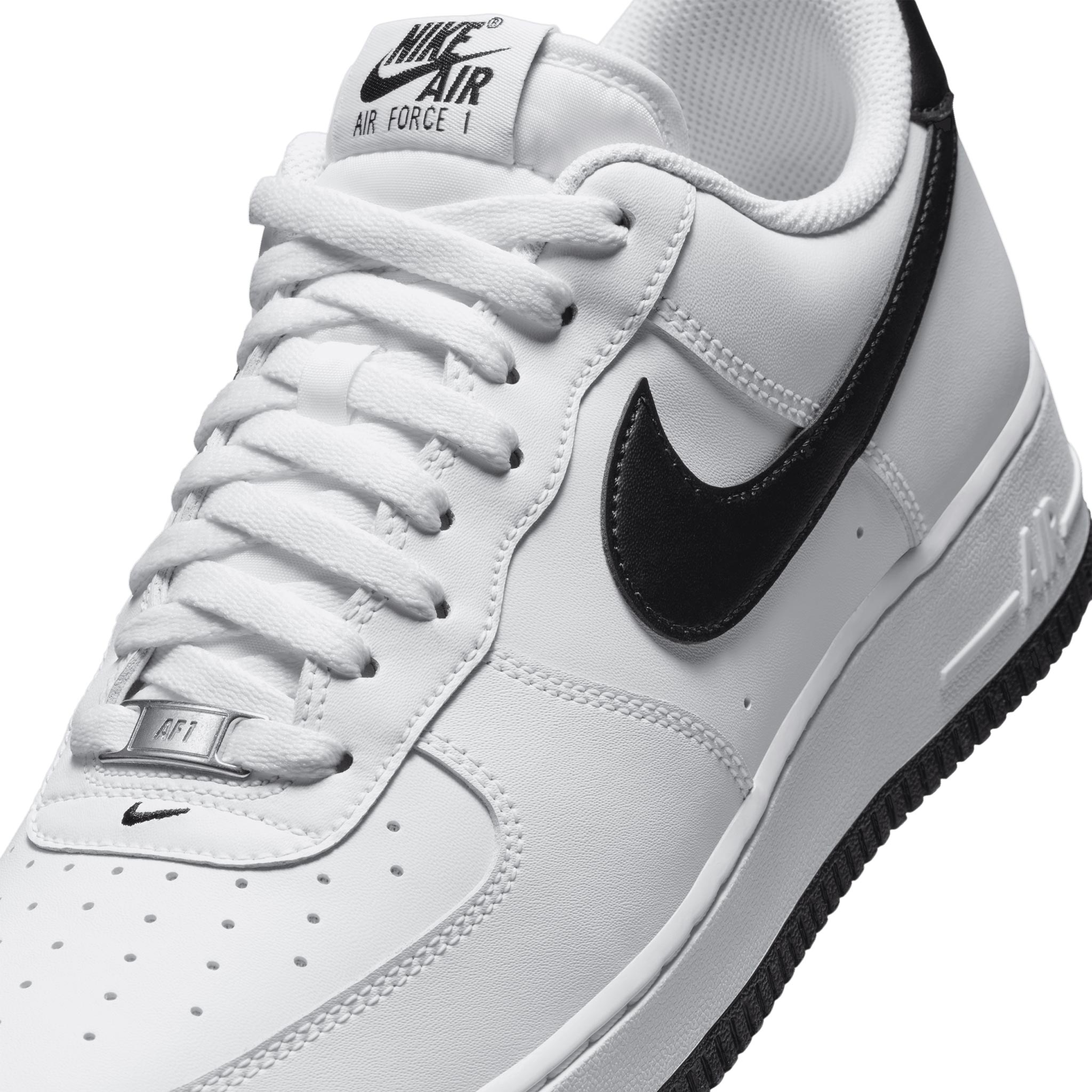 Nike air force white black swoosh store