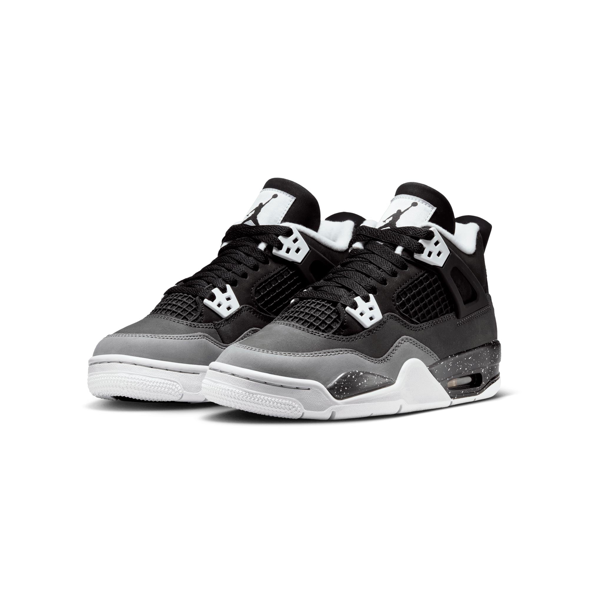 Air Jordan 4 (GS) Black/White-Anthracite-Black FQ8213-002