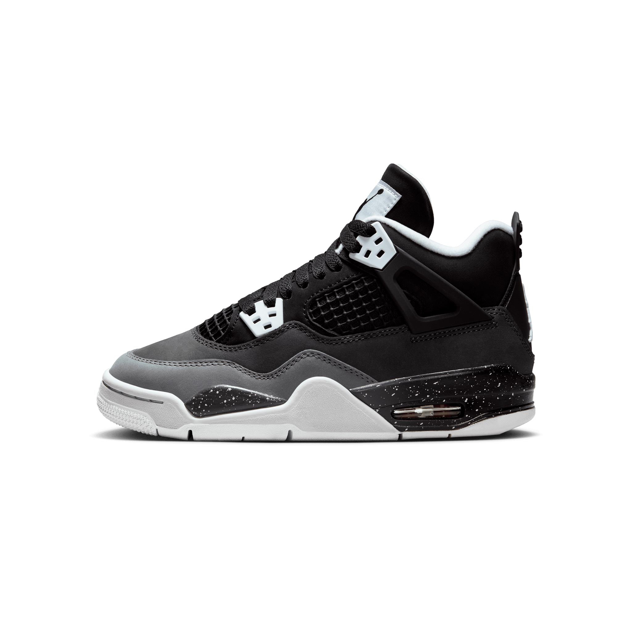 Air Jordan 4 (GS) Black/White-Anthracite-Black FQ8213-002