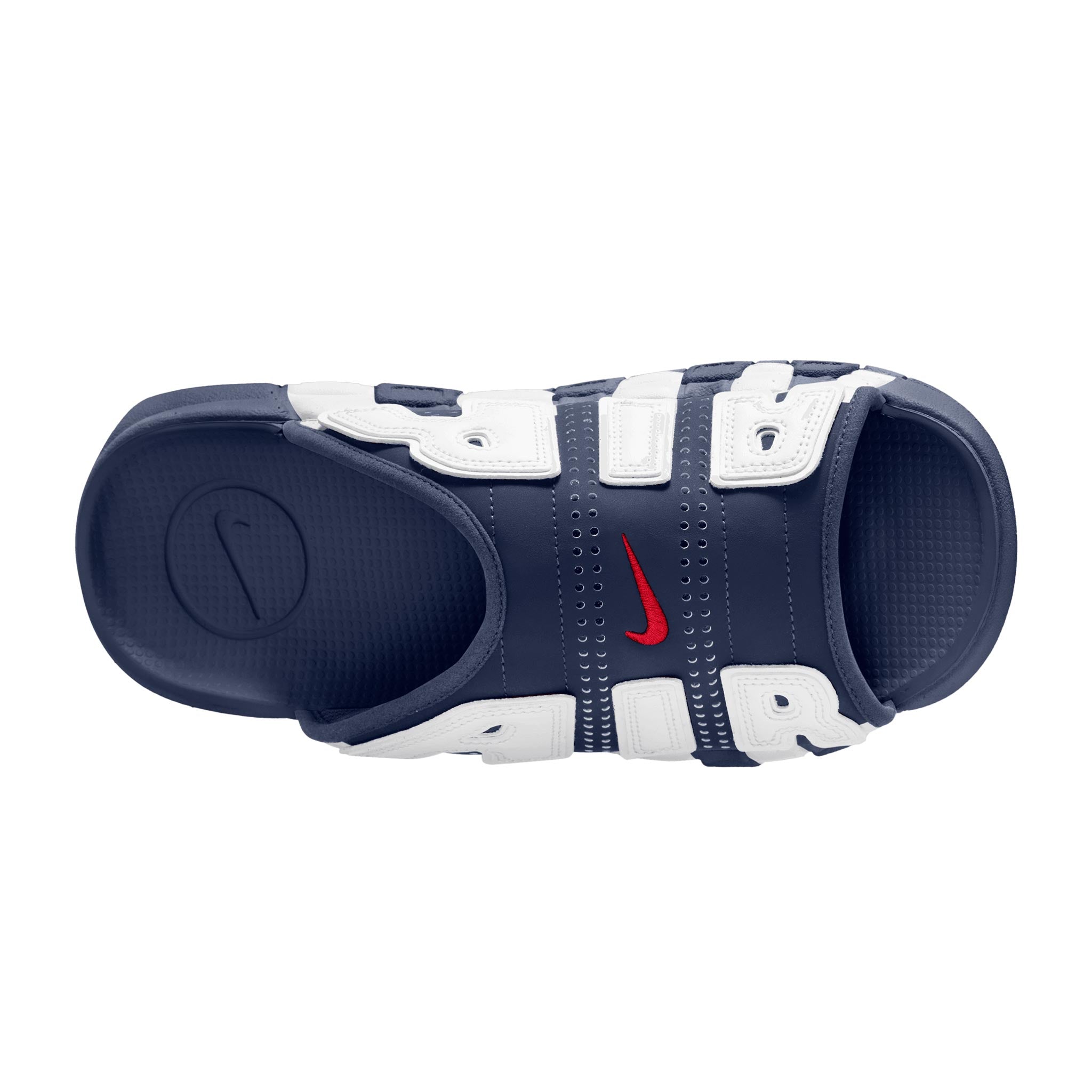 Air More Uptempo Slide NA White/Midnight Navy-University Red FQ8700-400