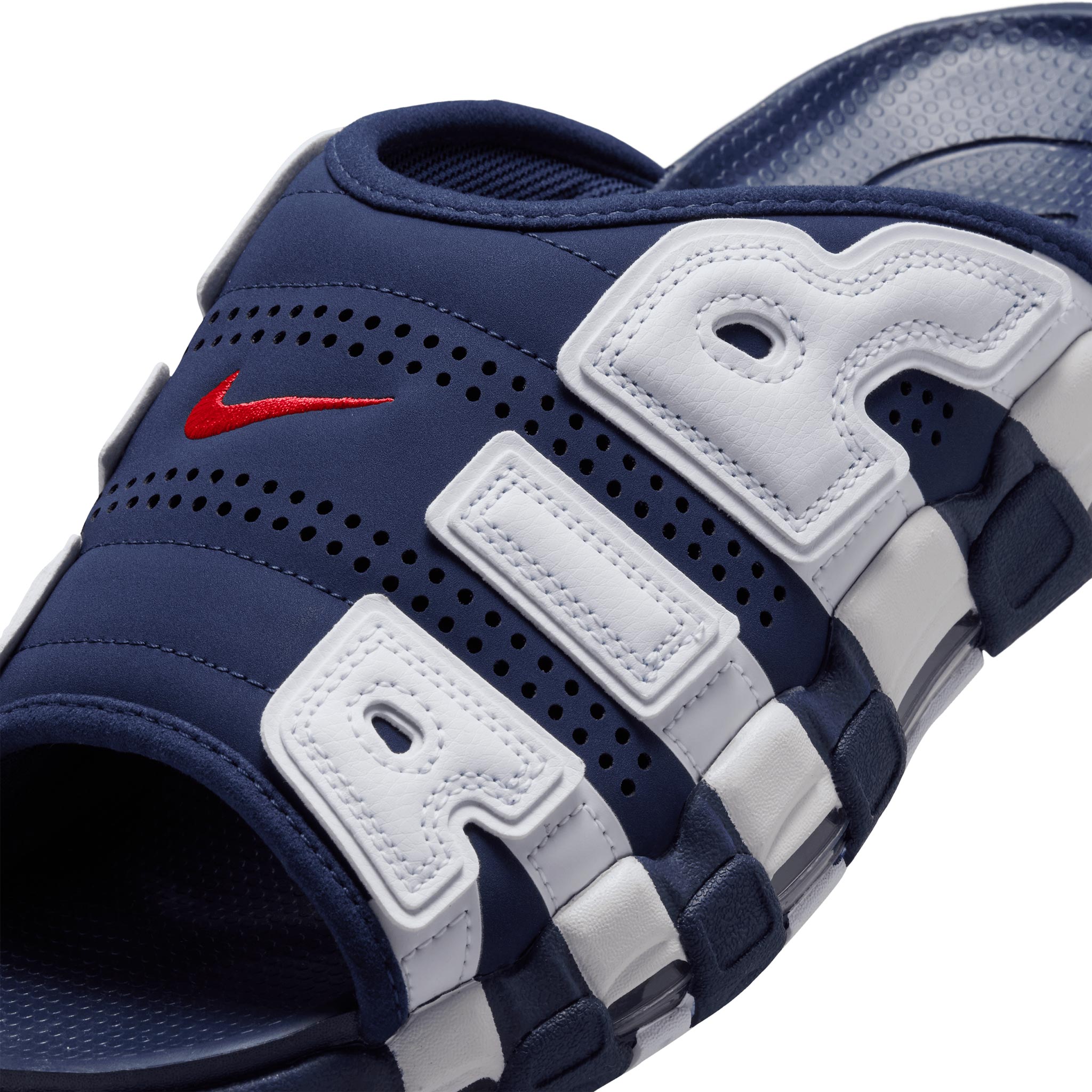 Air More Uptempo Slide NA White/Midnight Navy-University Red FQ8700-400