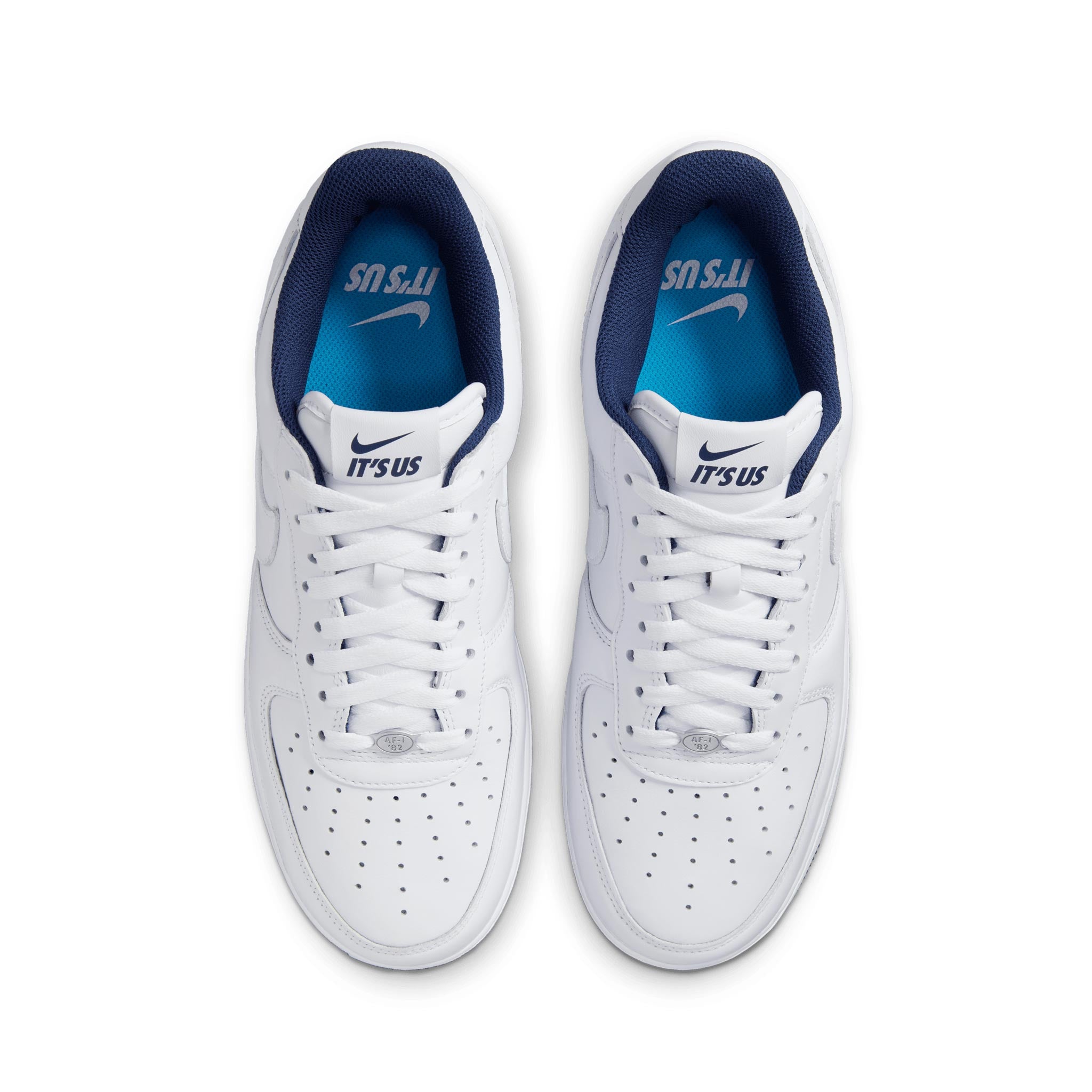 Nike US Air Force 1 White/White-Midnight Navy-DK Powder Blue IB5720-100