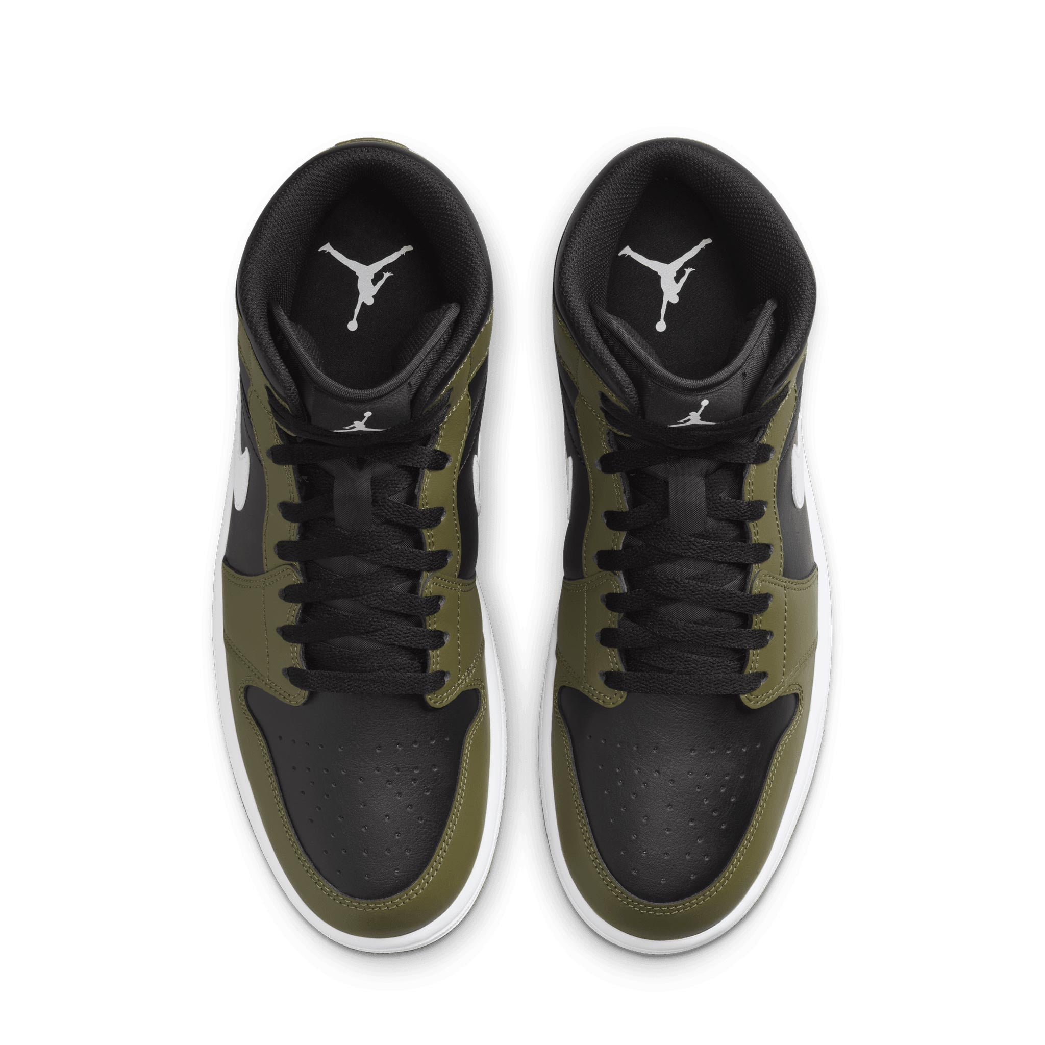 Air Jordan 1 Mid Black White Medium Olive Sail DQ8426 092 Capsule