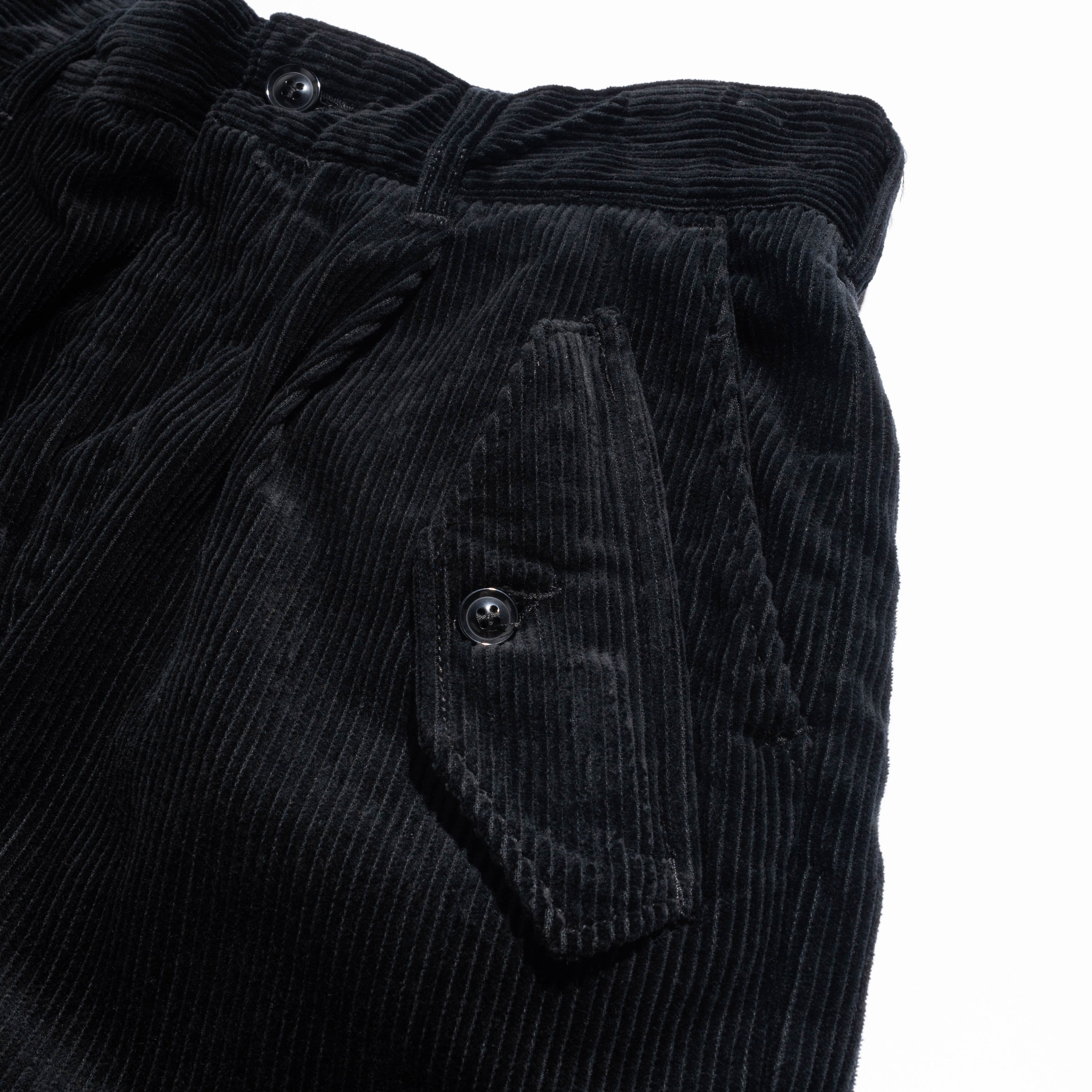 EG IAC Pants 8W Corduroy Black 24F1F023