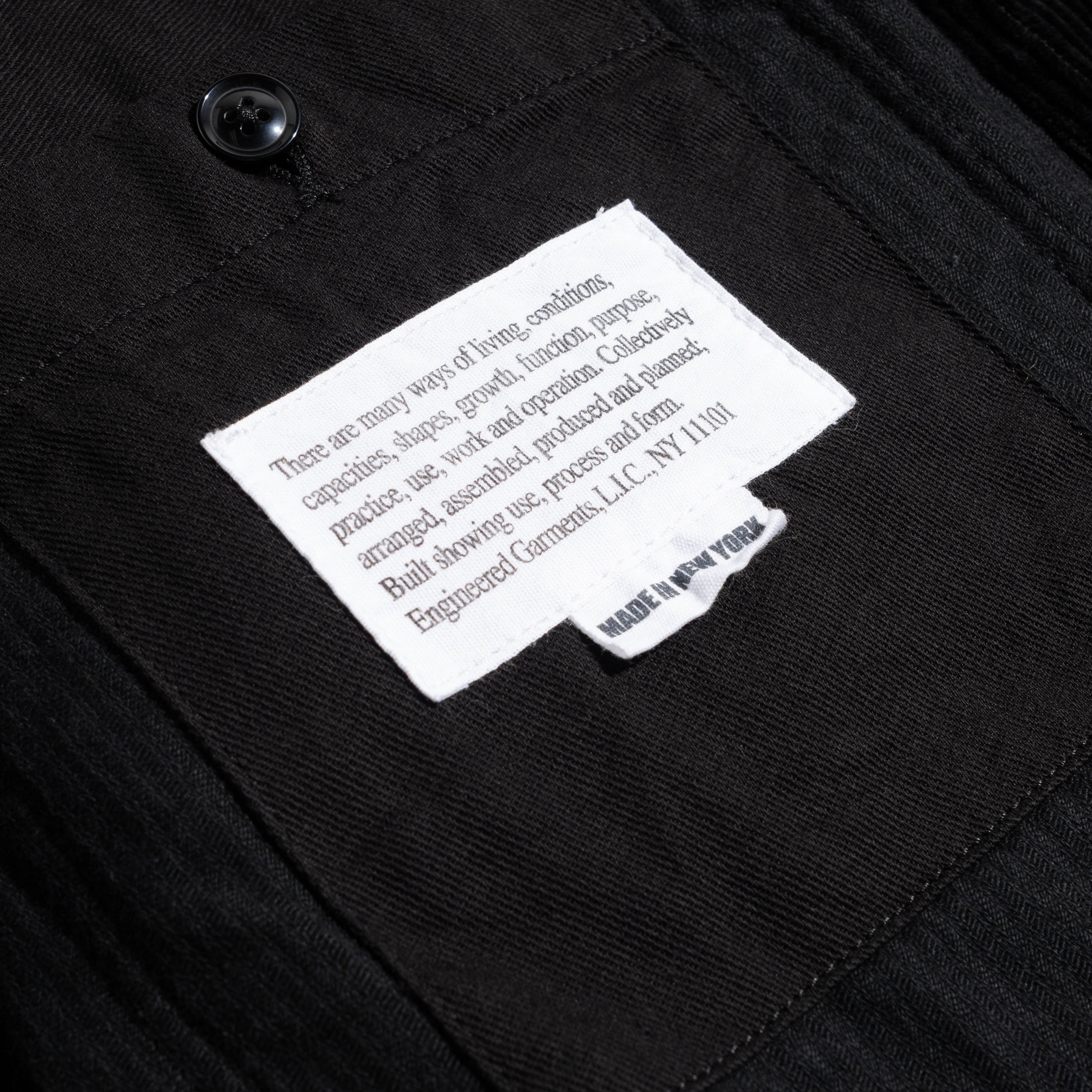 EG Bedford Jacket 8W Corduroy Black 24F1D005