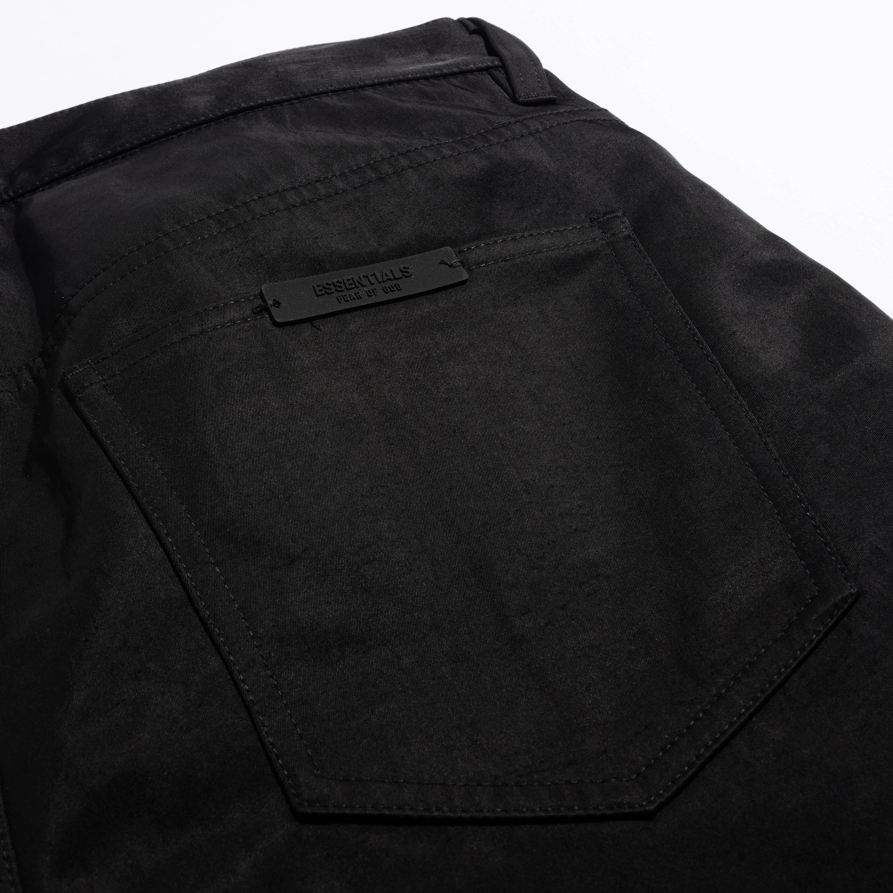 Textured Nylon 5 Pocket Pants Black 130BT244760F