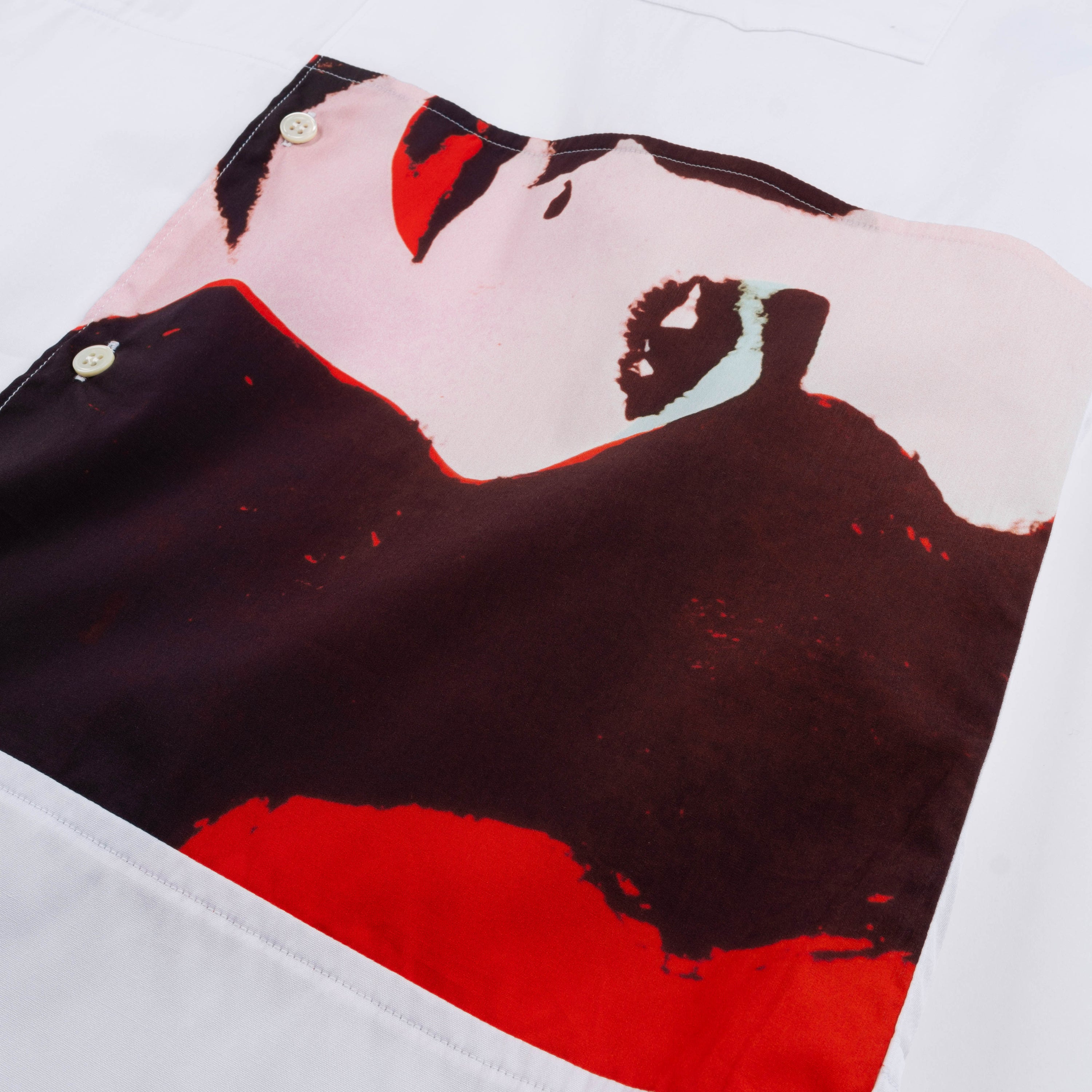 CDG SHIRT Andy Warhol Cotton Shirt White FM-B018-S24