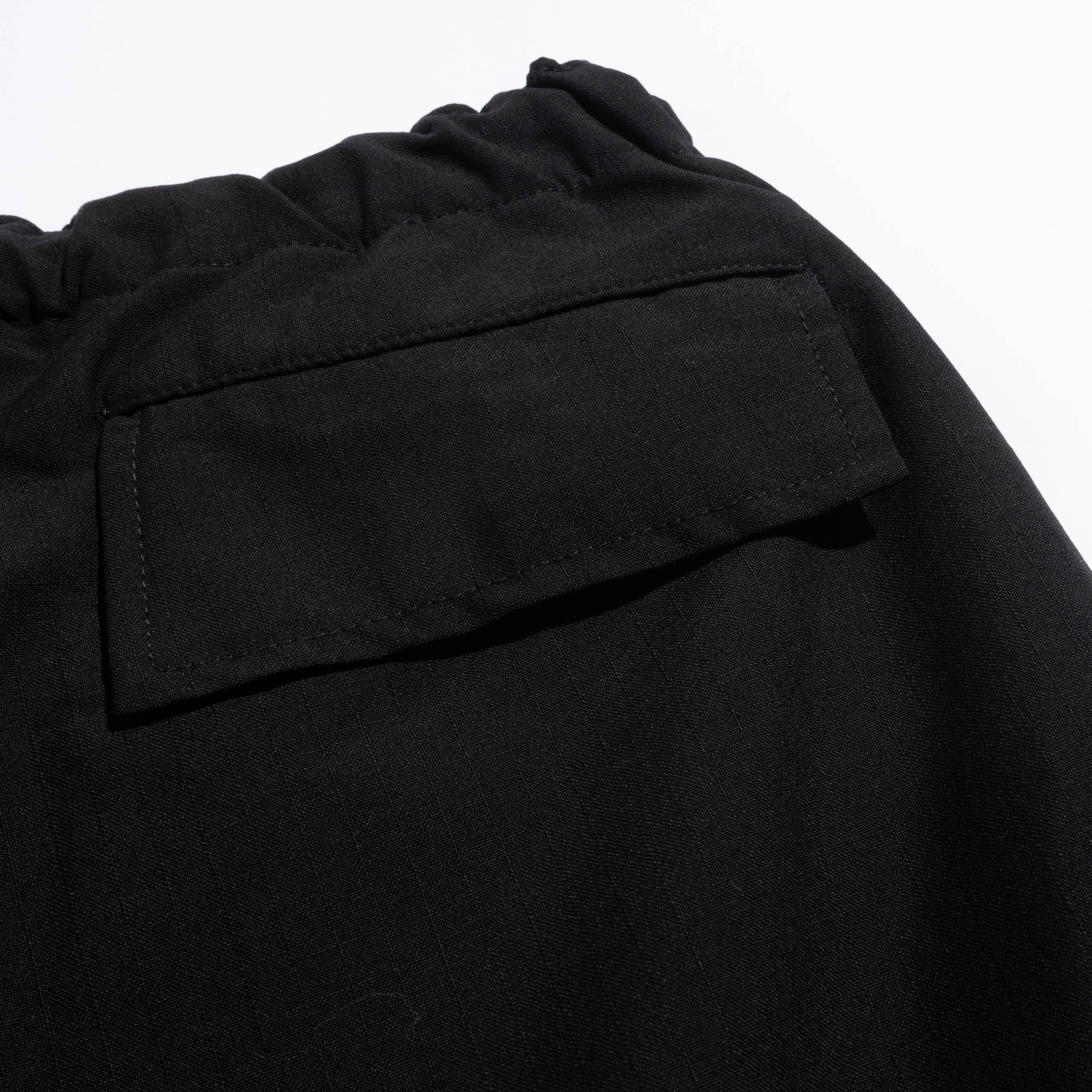 CdGH Wool Drawstring Cargo Pant Black HN-P015-051