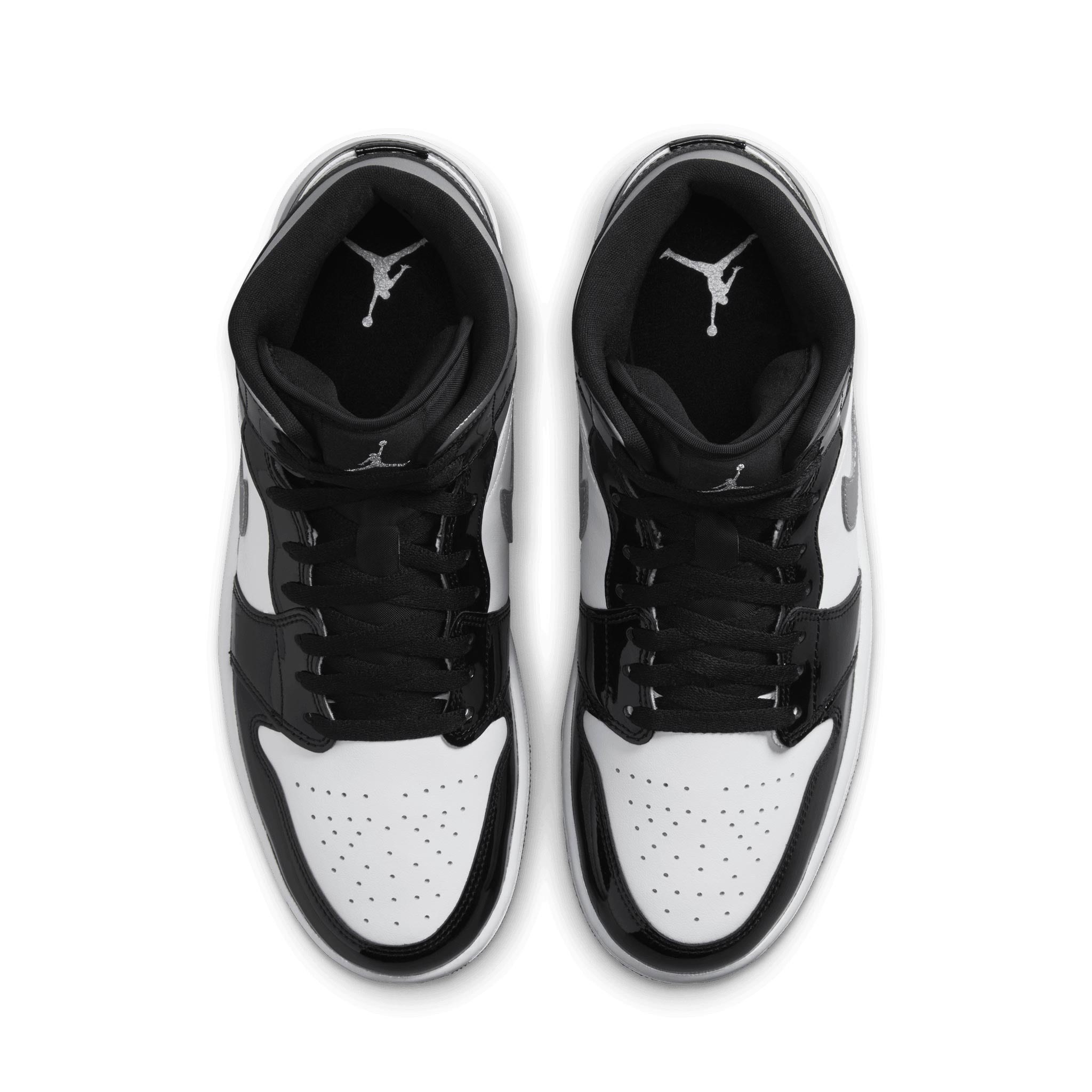 Air Jordan 1 Mid Black/Metallic Silver White HV0789-010