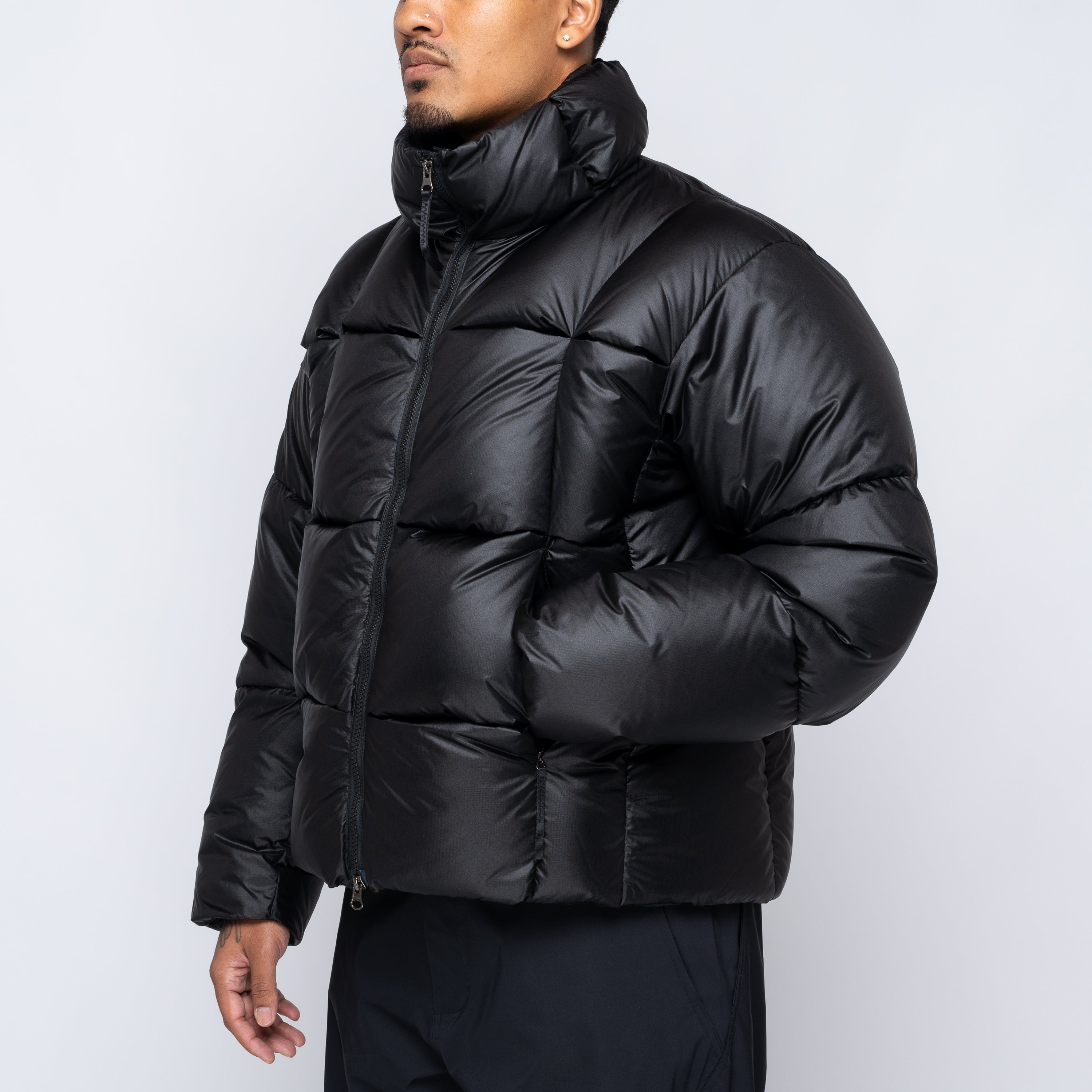 Three-Dimensional Down Jacket Black GZ24303