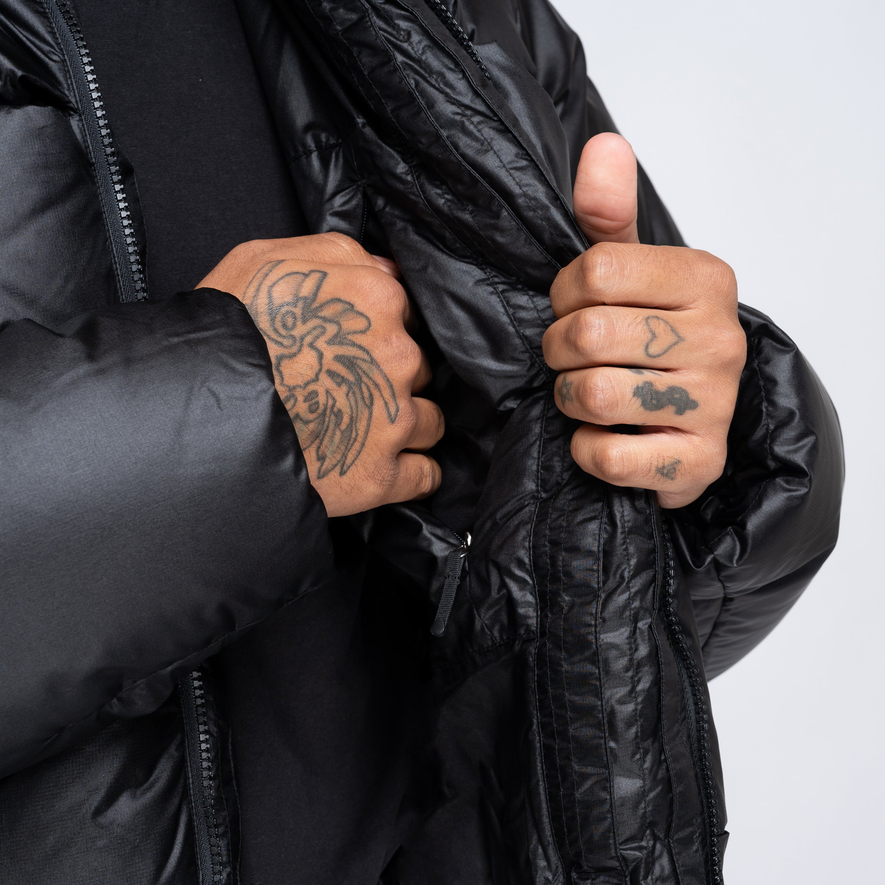 Three-Dimensional Down Jacket Black GZ24303