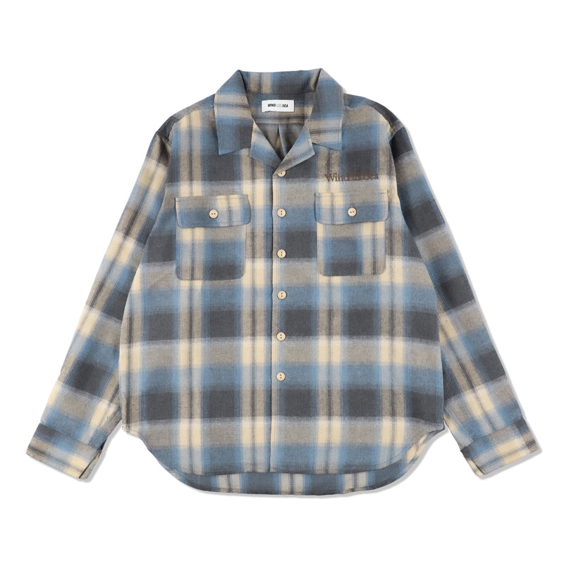 SDT Flannel Open Collar Shirt WDS-O-CLC-24-Q1-SH-01 Blue – Capsule