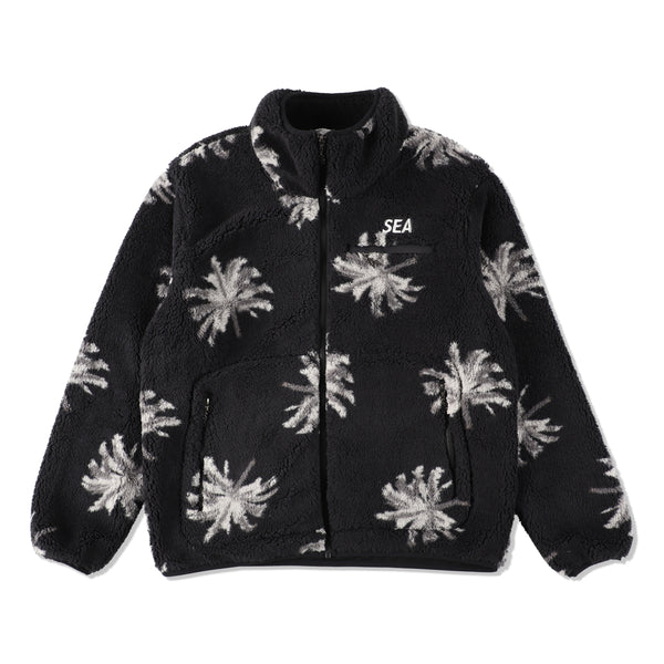 WDS Palm Tree Fleece Jacket WDS-O-PMT-23-Q2-JK-02 Black – Capsule